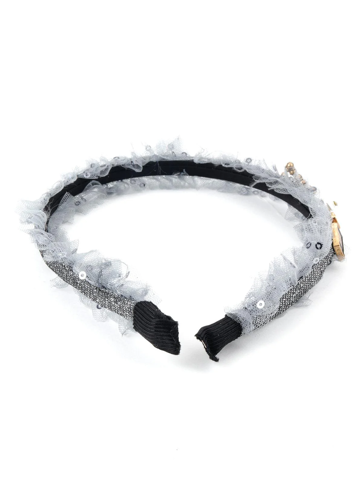 Odette Women Grey Flare Hairband - Image 5