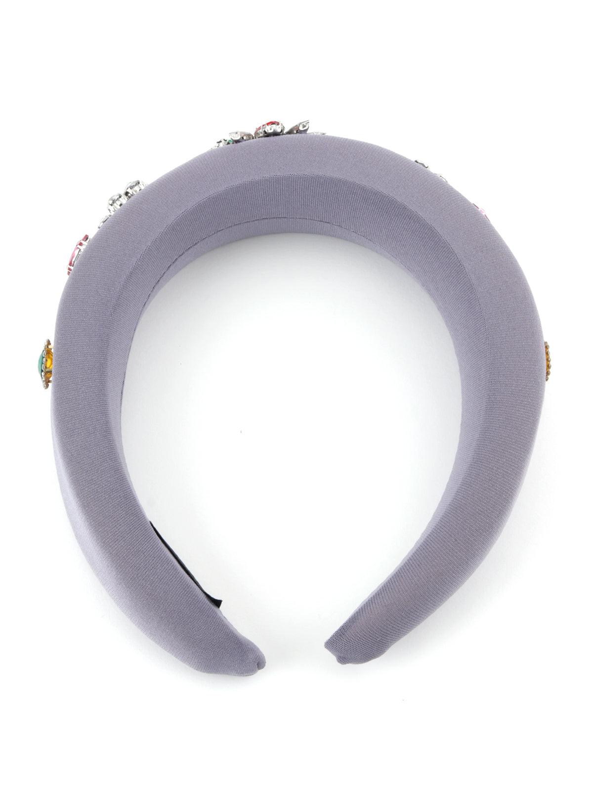 Odette Women Grey Pompous Decorative Hairband - Image 4