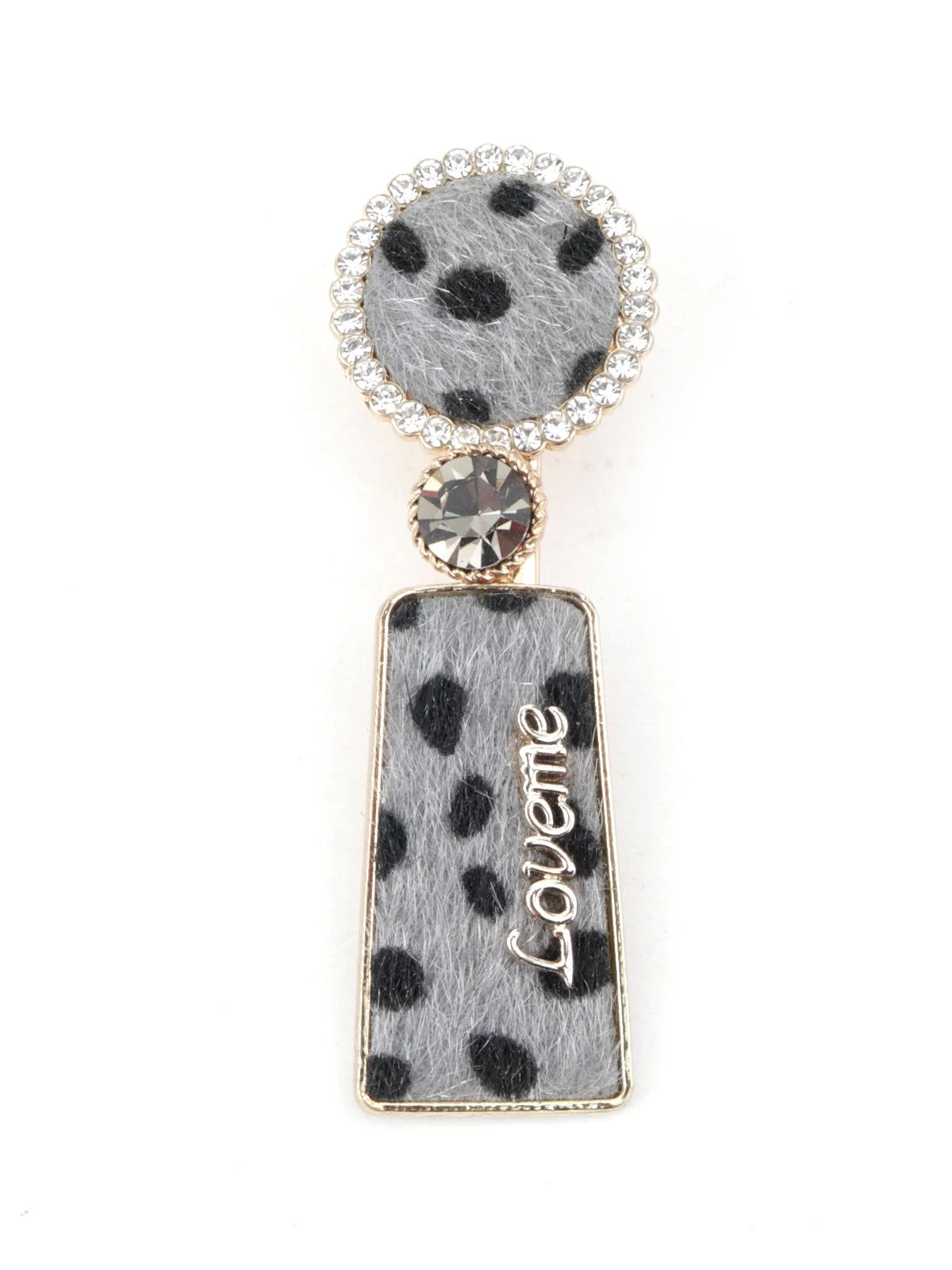 Odette Women Grey Preppy Hair Clip - Image 3