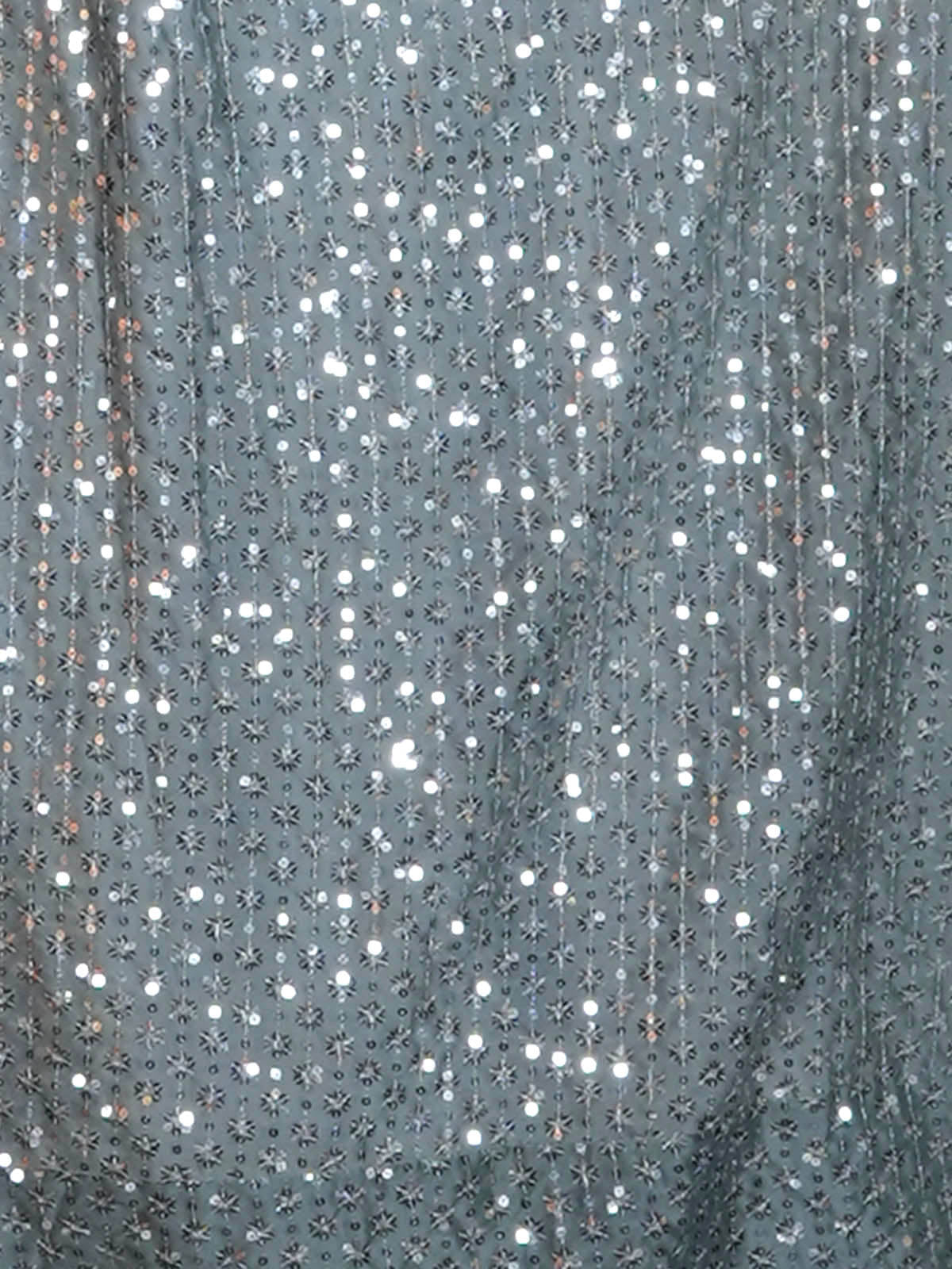 Odette Women Grey Sequence Semi Stitched Lehenga With Unstitched Blouse - Image 5