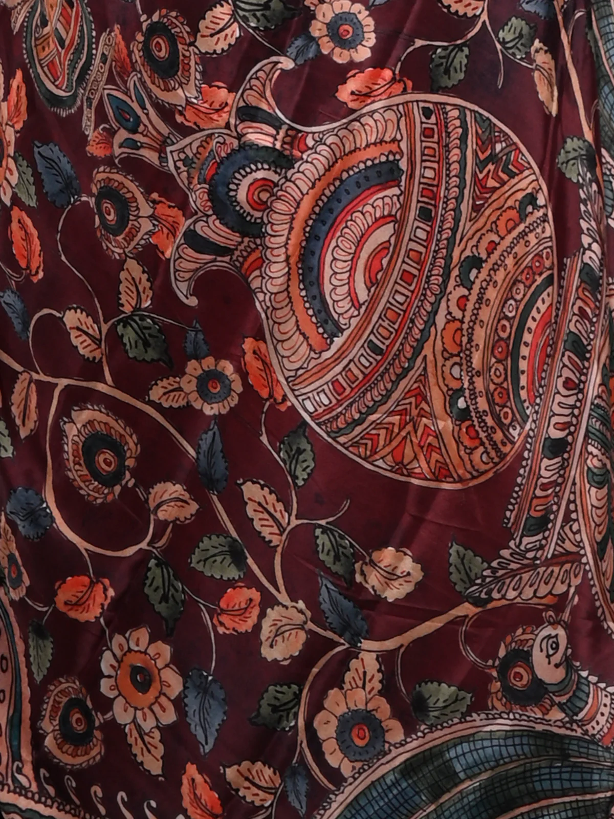 Odette Women Grey Silk Crepe Floral Printed Saree With Unstitched Blouse - Image 4