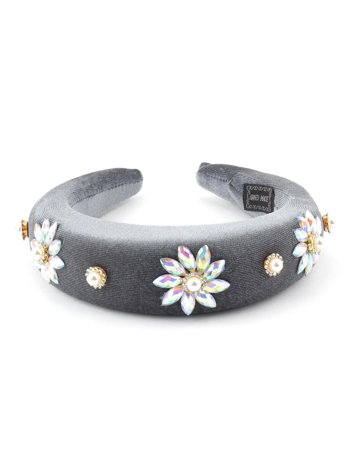 Odette Women Grey Soft Hassle-Free Hairband - Image 3