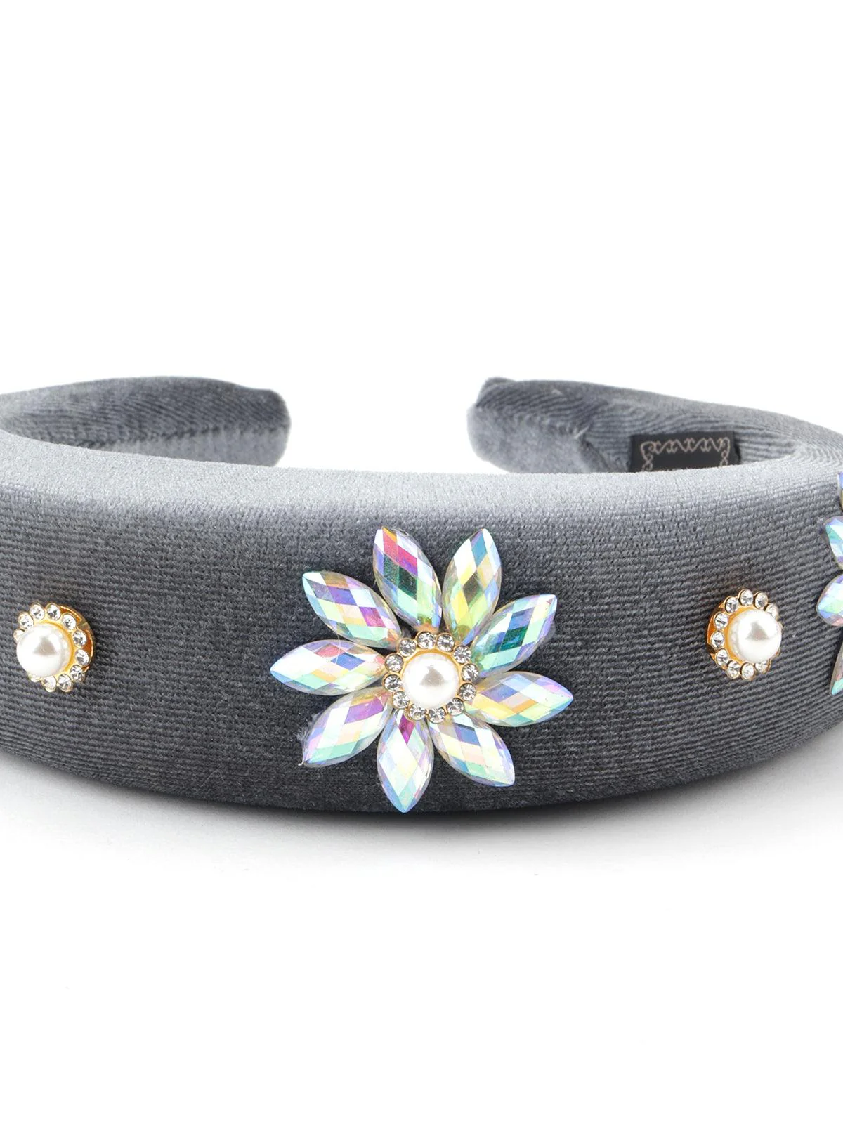 Odette Women Grey Soft Hassle-Free Hairband - Image 7