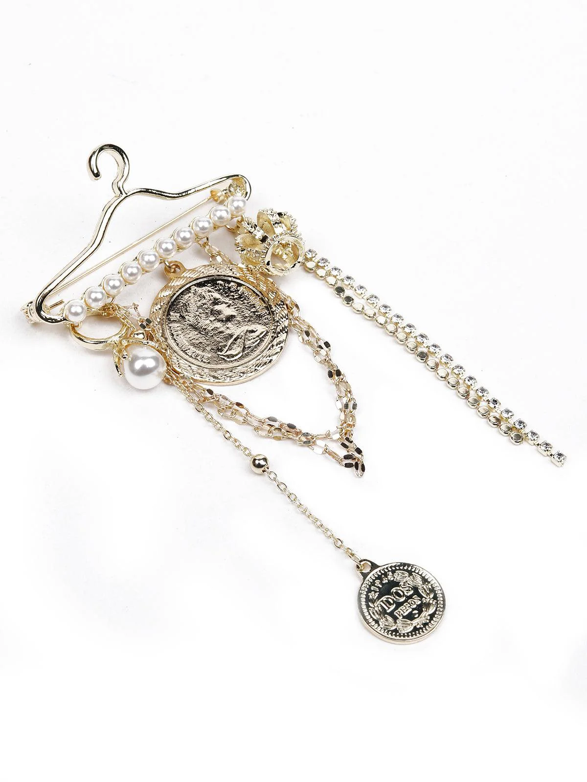 Odette Women Gold Metal Brooch - Image 4