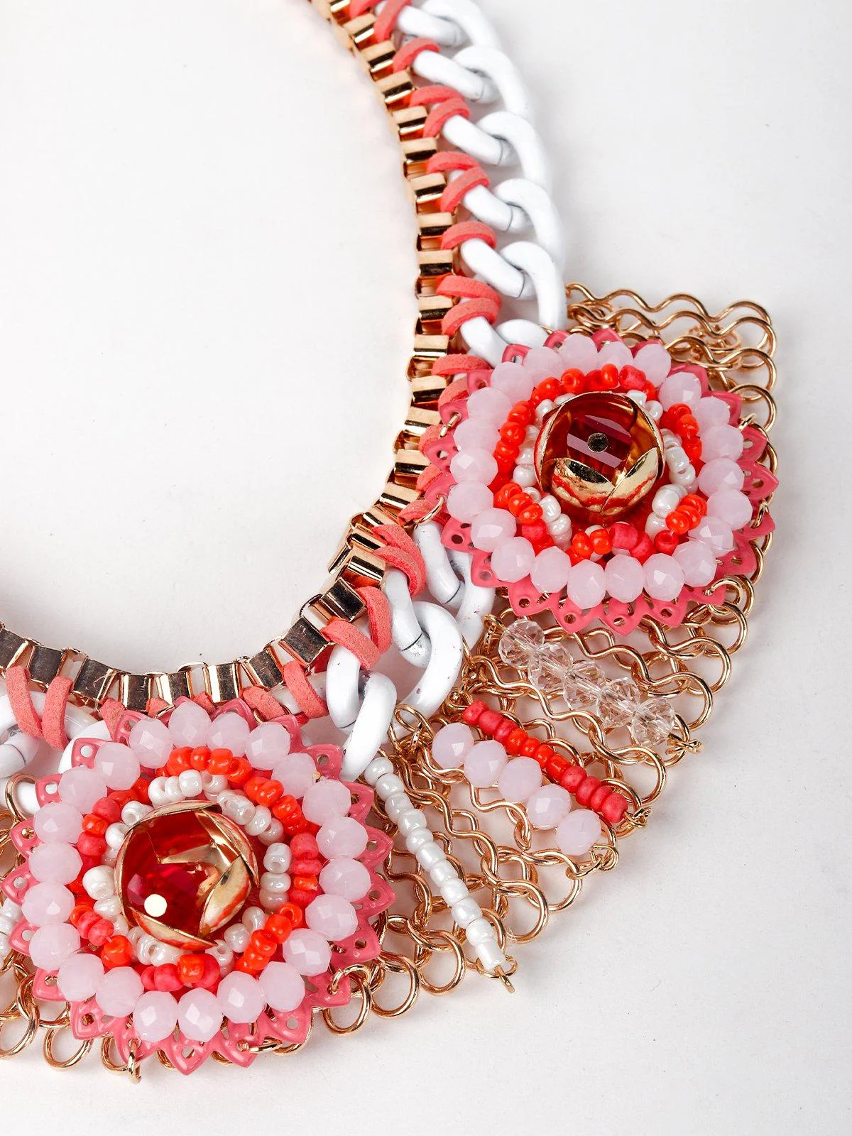 Odette Women White And Gold Metal Necklace - Image 5