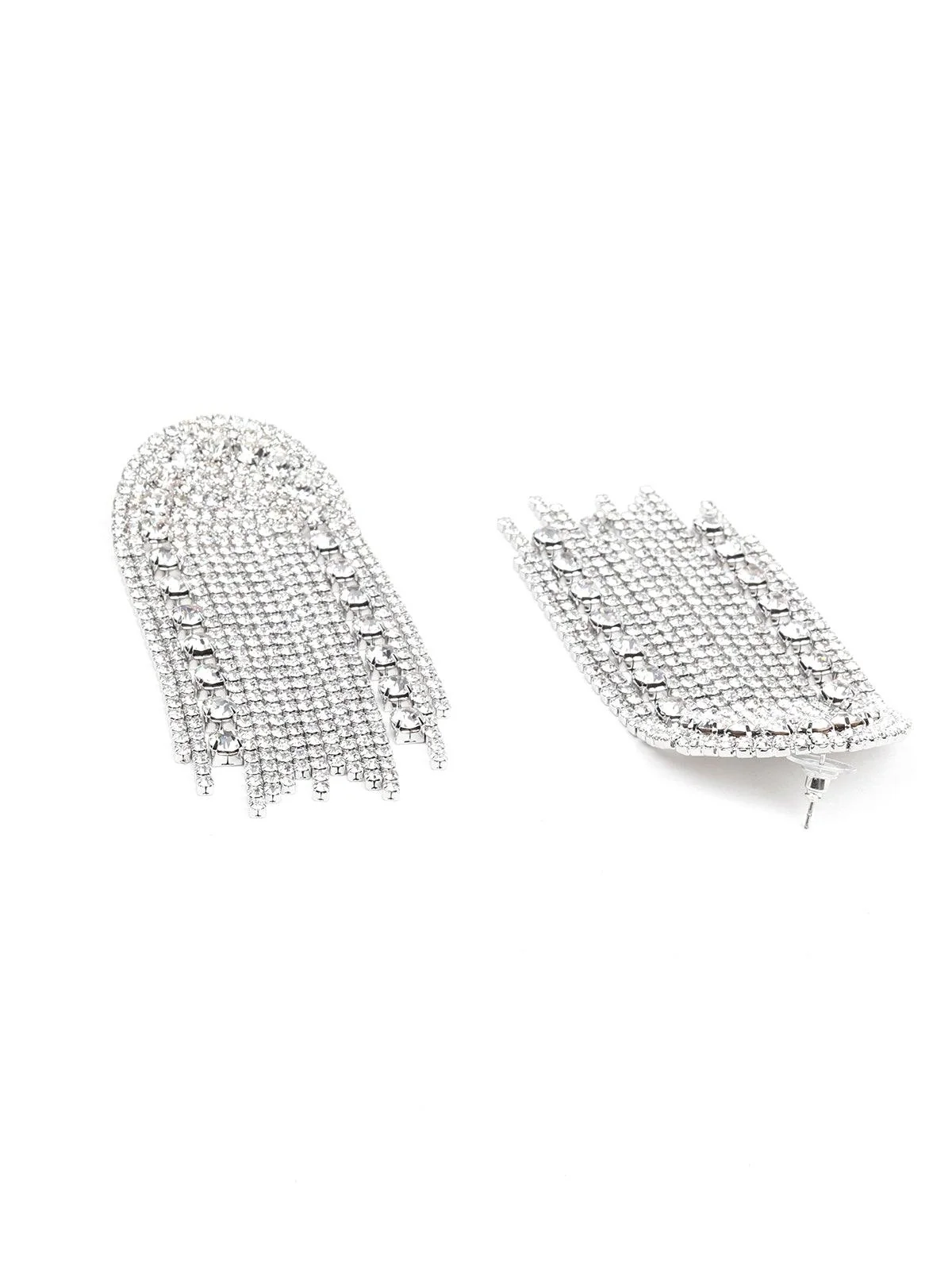 Odette Women Silver Metal Earrings - Image 6