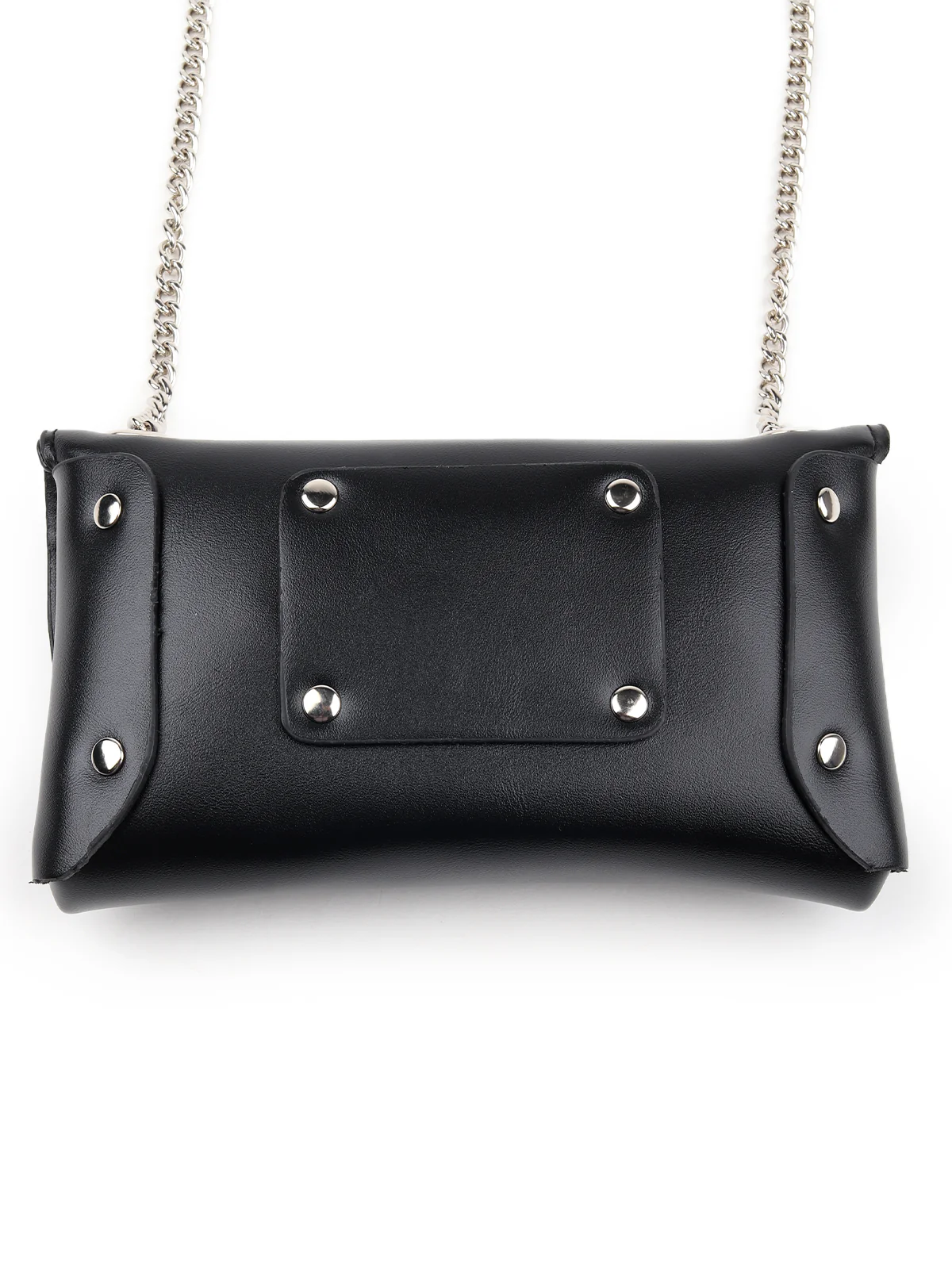 Odette Women Hi-Fashion Black Embellished Pouch Belt Bag - Image 5