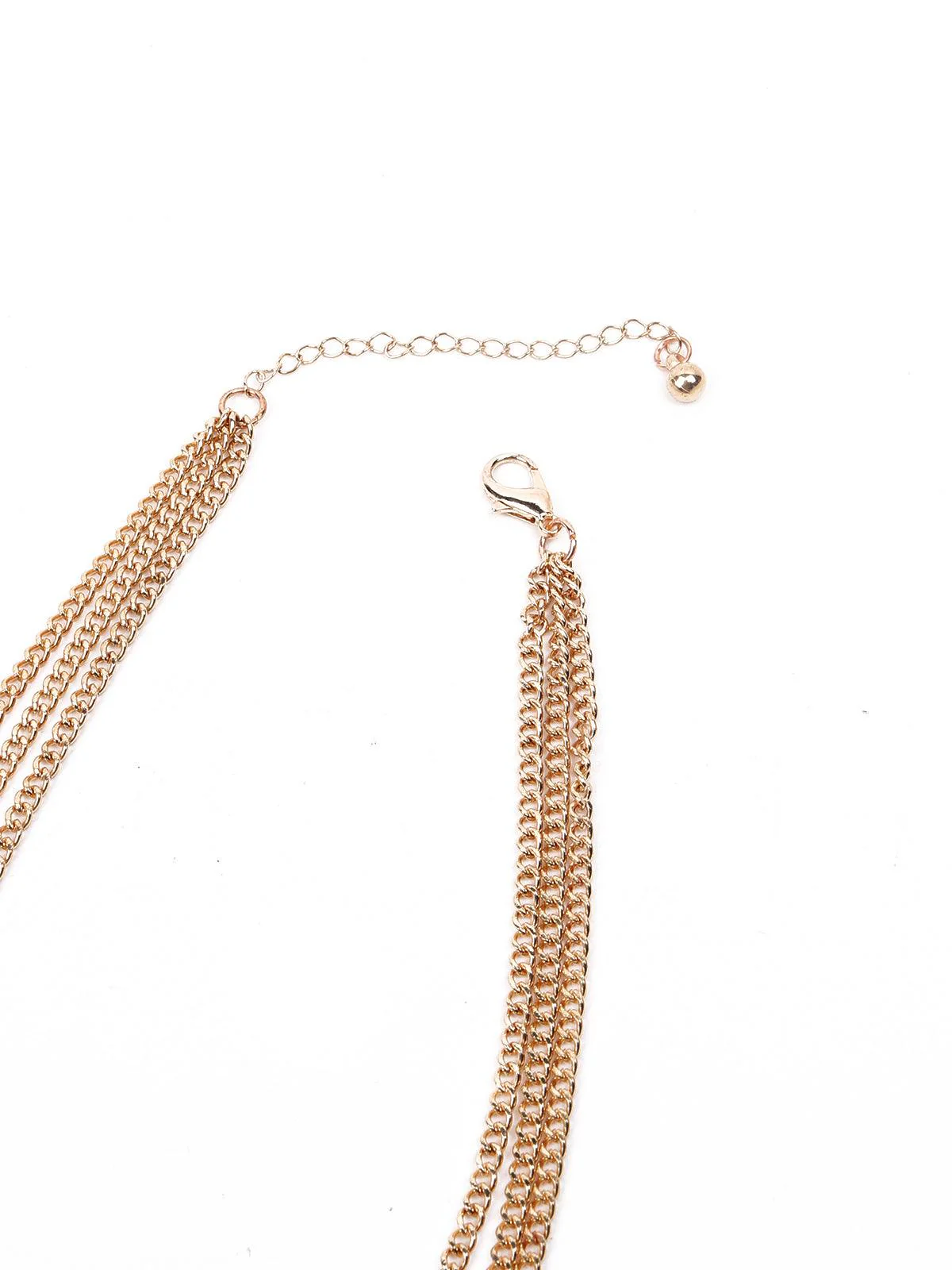 Odette Women Multicolour High-Quality Metal Necklace - Image 3