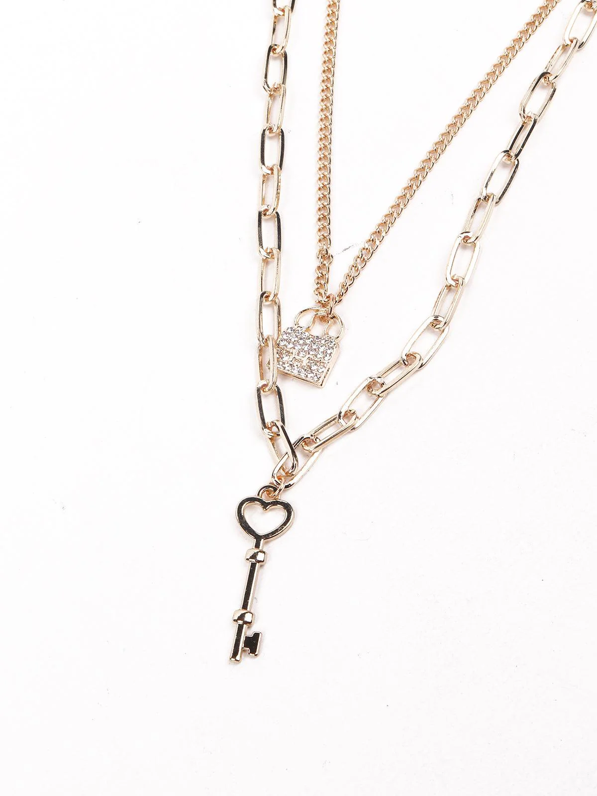 Odette Women Gold Metal Necklace - Image 2