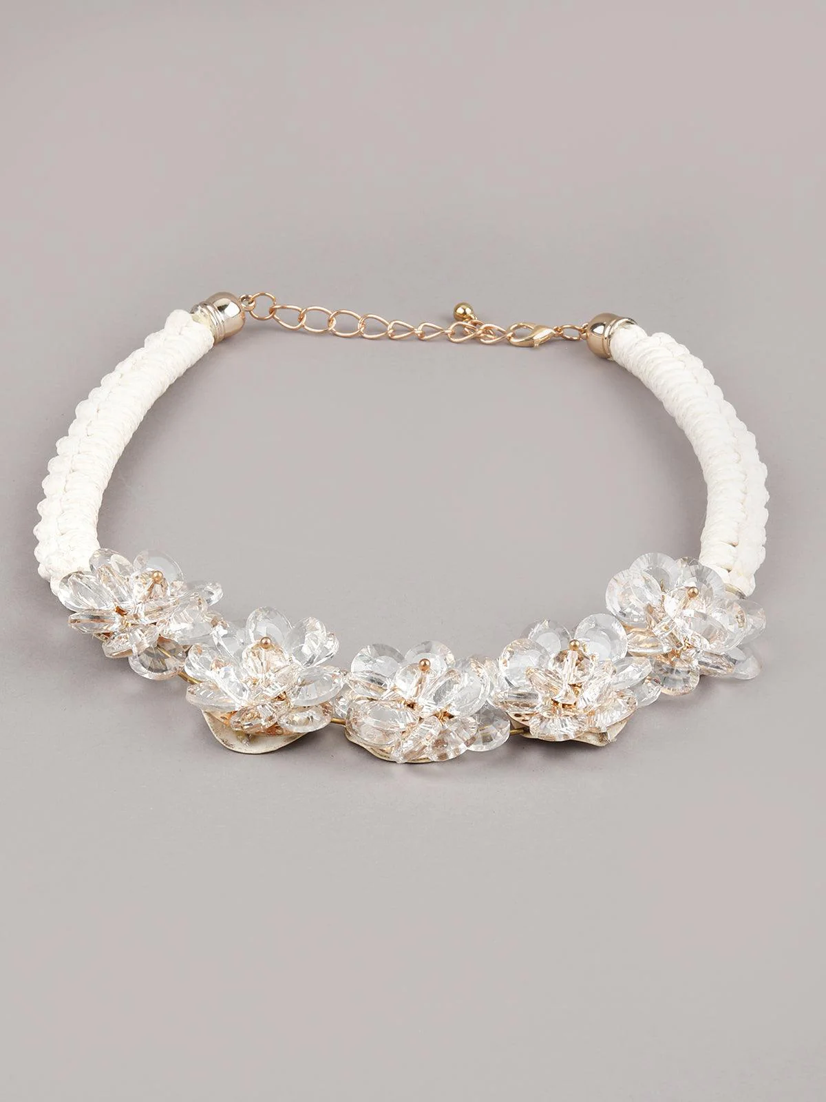Odette Women Iris Pretty Floral Statement Neckpiece - Image 6
