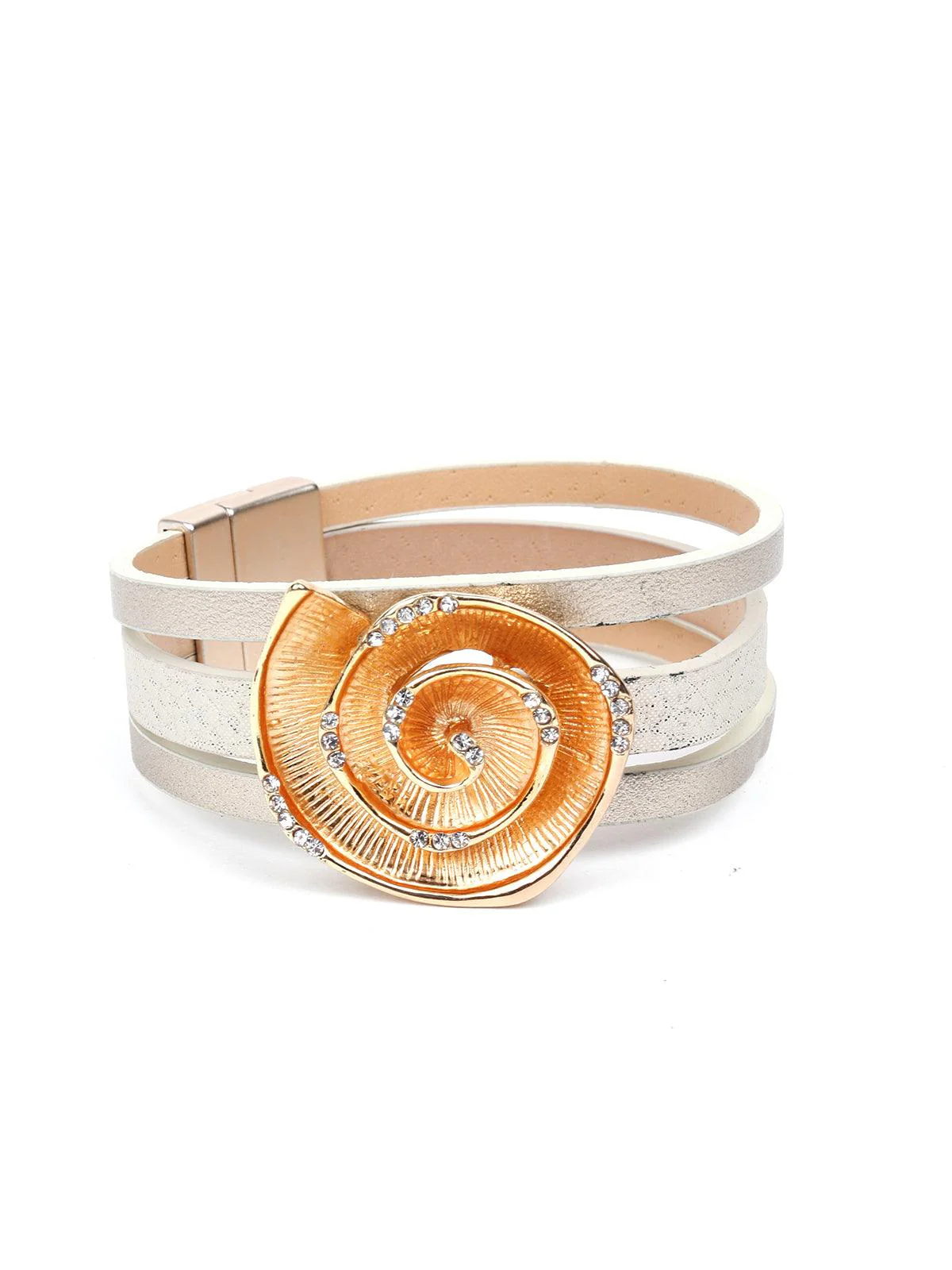Odette Women Lvory Metal Bracelet - Image 4