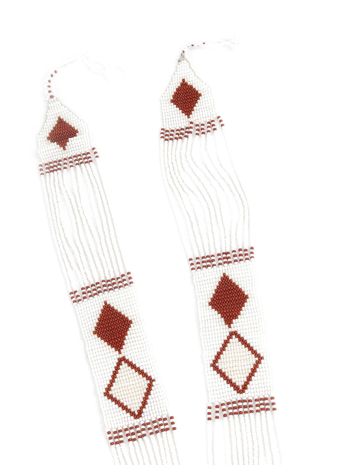 Odette Women Jacintha Handmade White Boho Neckpiece - Image 6