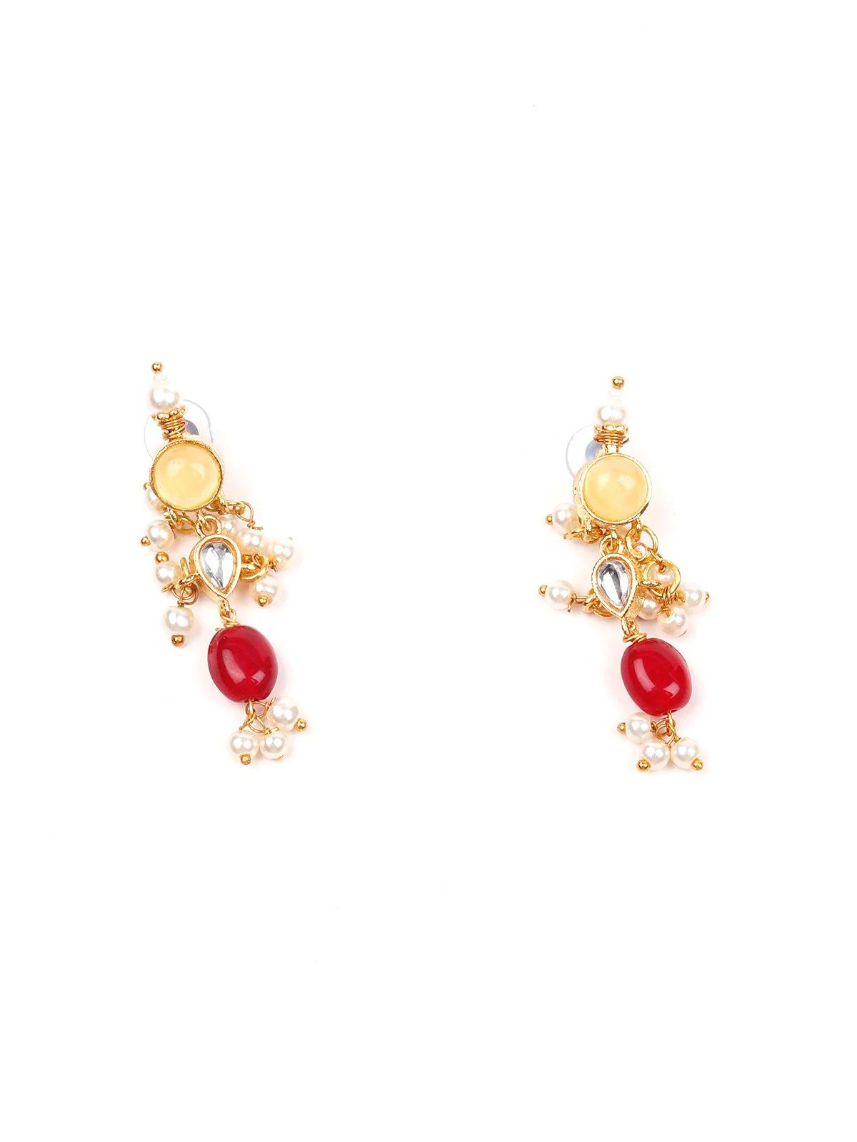 Odette Women Jewel-Tone Multicolour Princess Necklace Set - Image 4