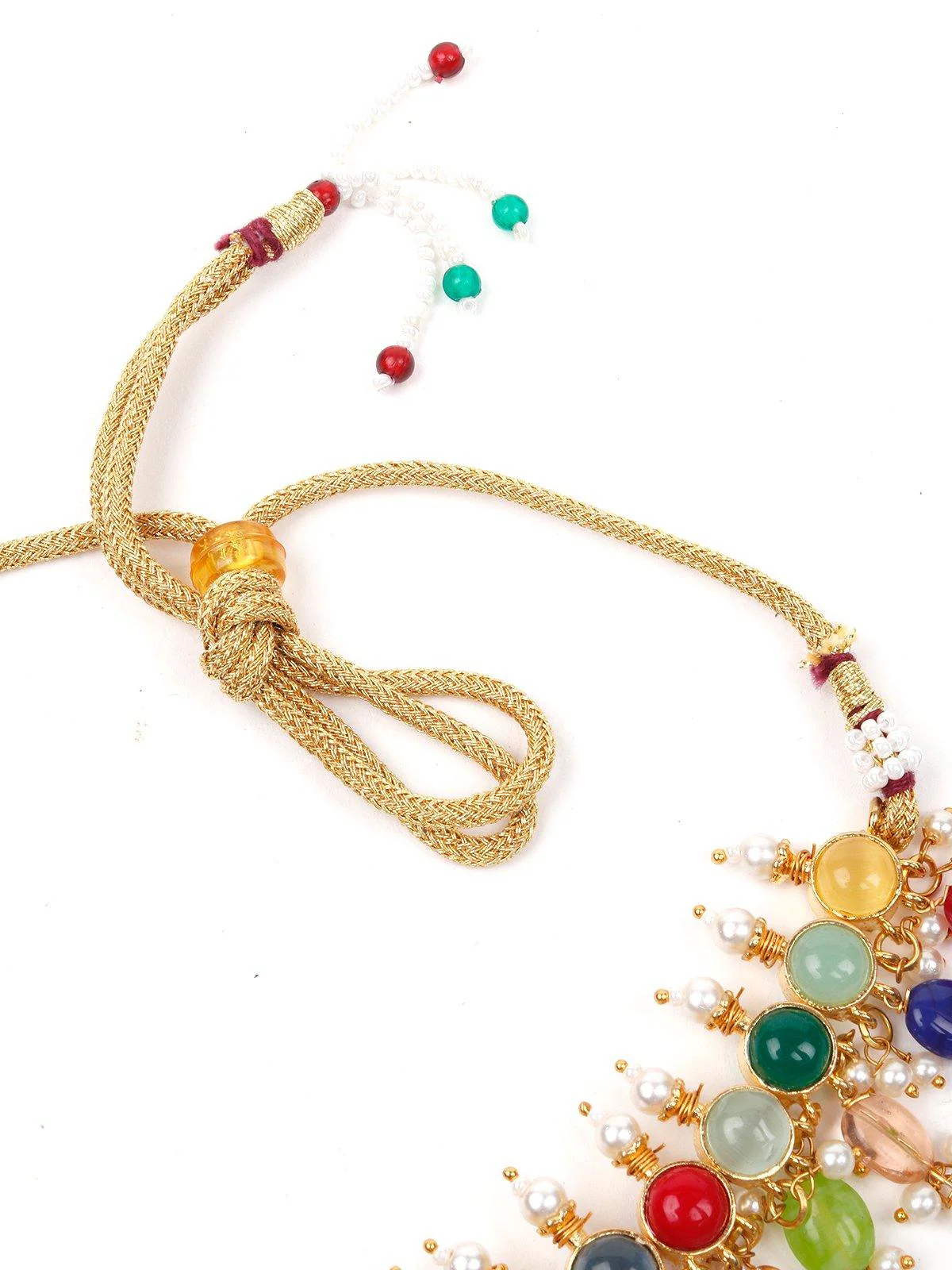 Odette Women Jewel-Tone Multicolour Princess Necklace Set - Image 5