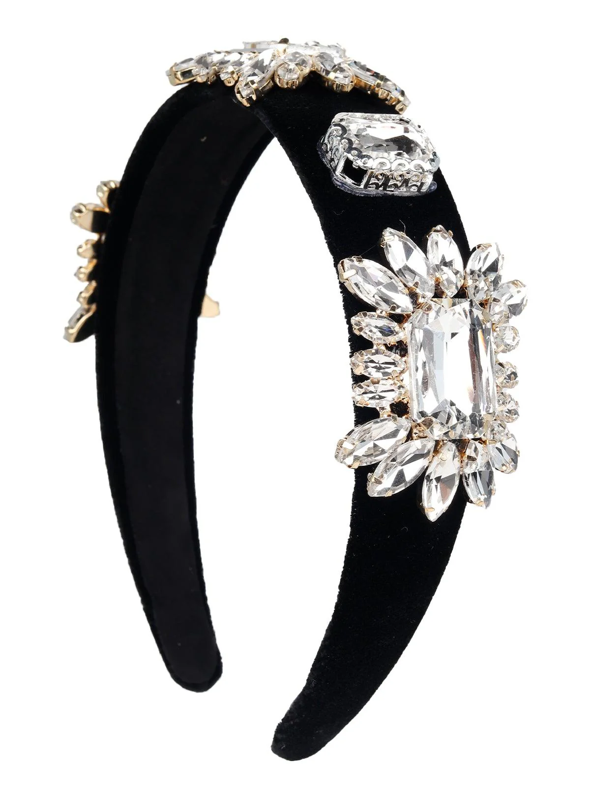Odette Women Silver Rhinestones Hairband - Image 4