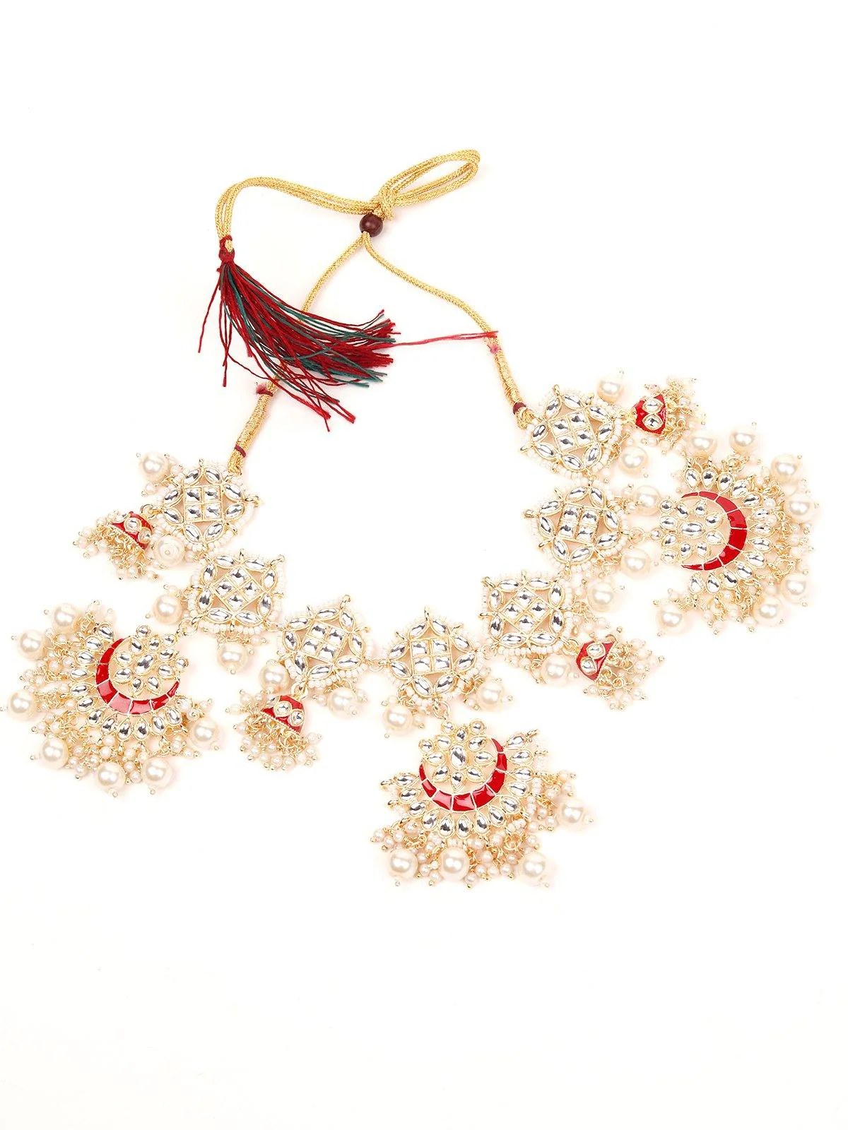 Odette Women Gold Metal Jewellery Set - Image 4