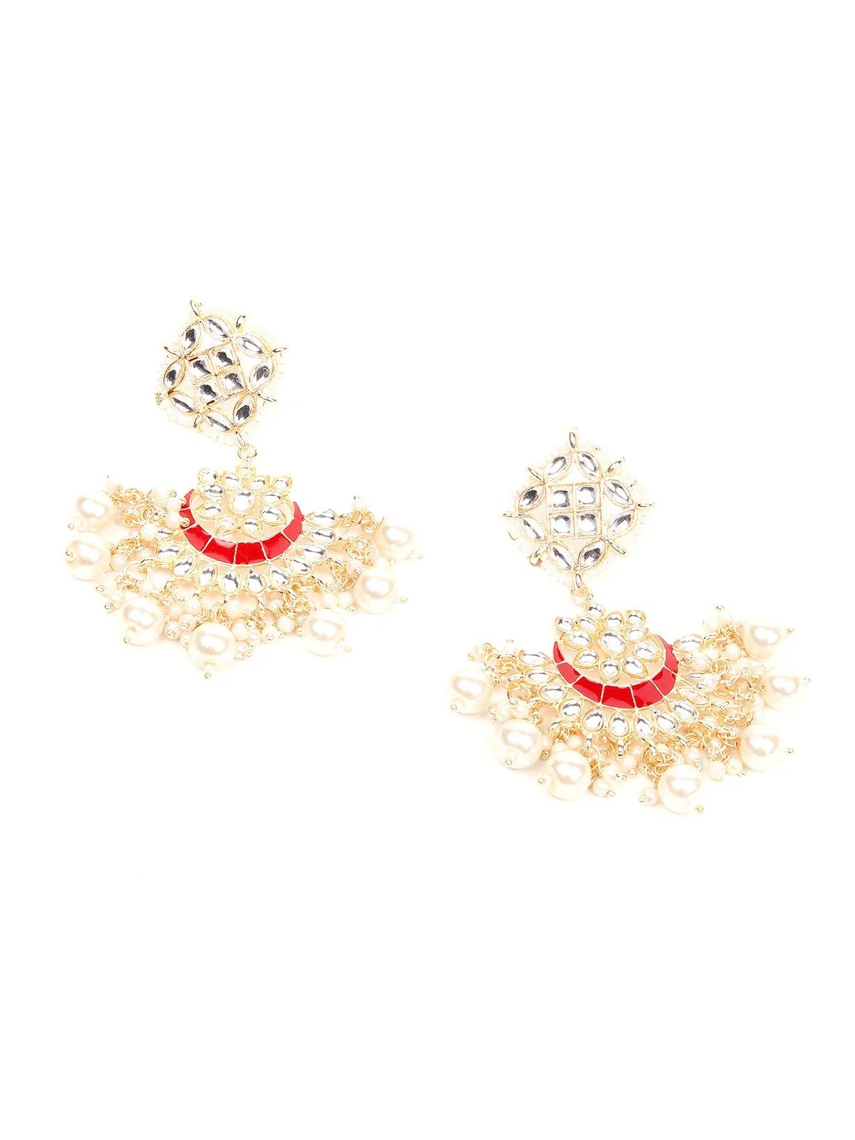 Odette Women Gold Metal Jewellery Set - Image 5