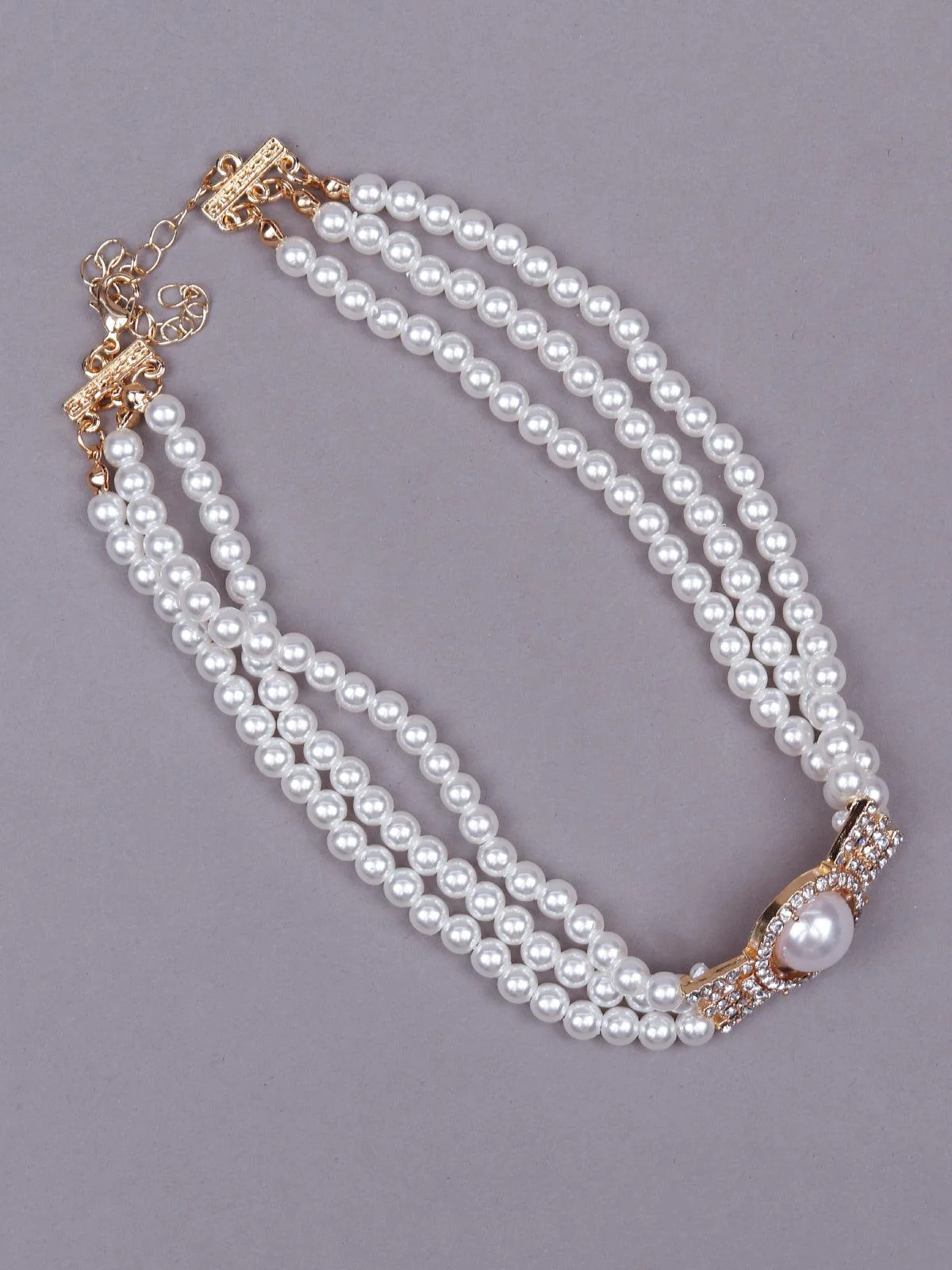 Odette Women Multi Metal Necklace - Image 4