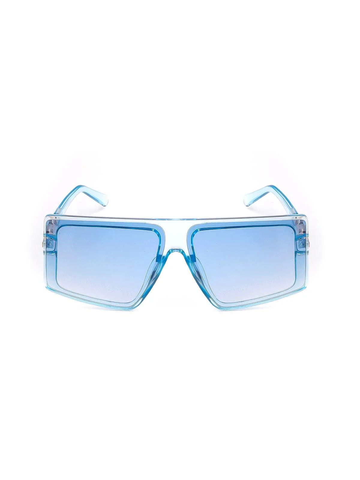 Odette Women Light Blue Transparent Oversized Sunglasses - Image 3