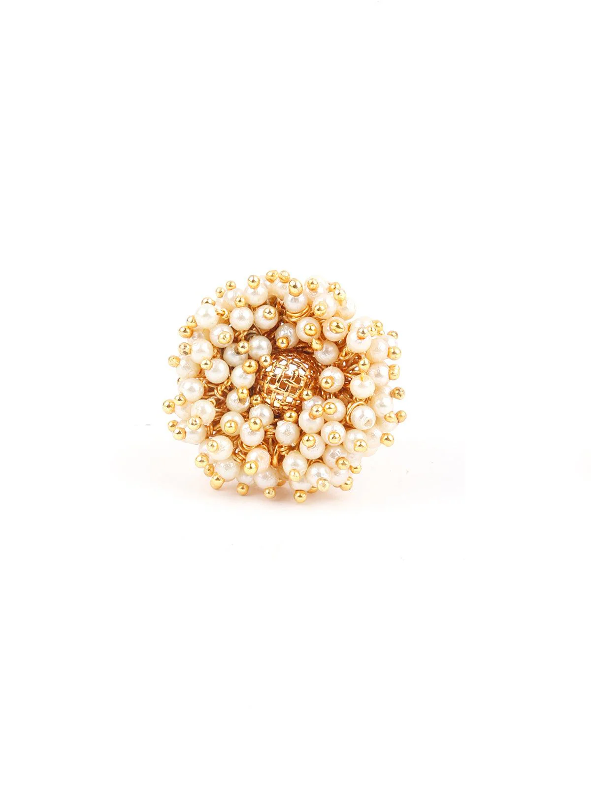 Odette Women Little Bunch Of Pearls Ring - Image 3