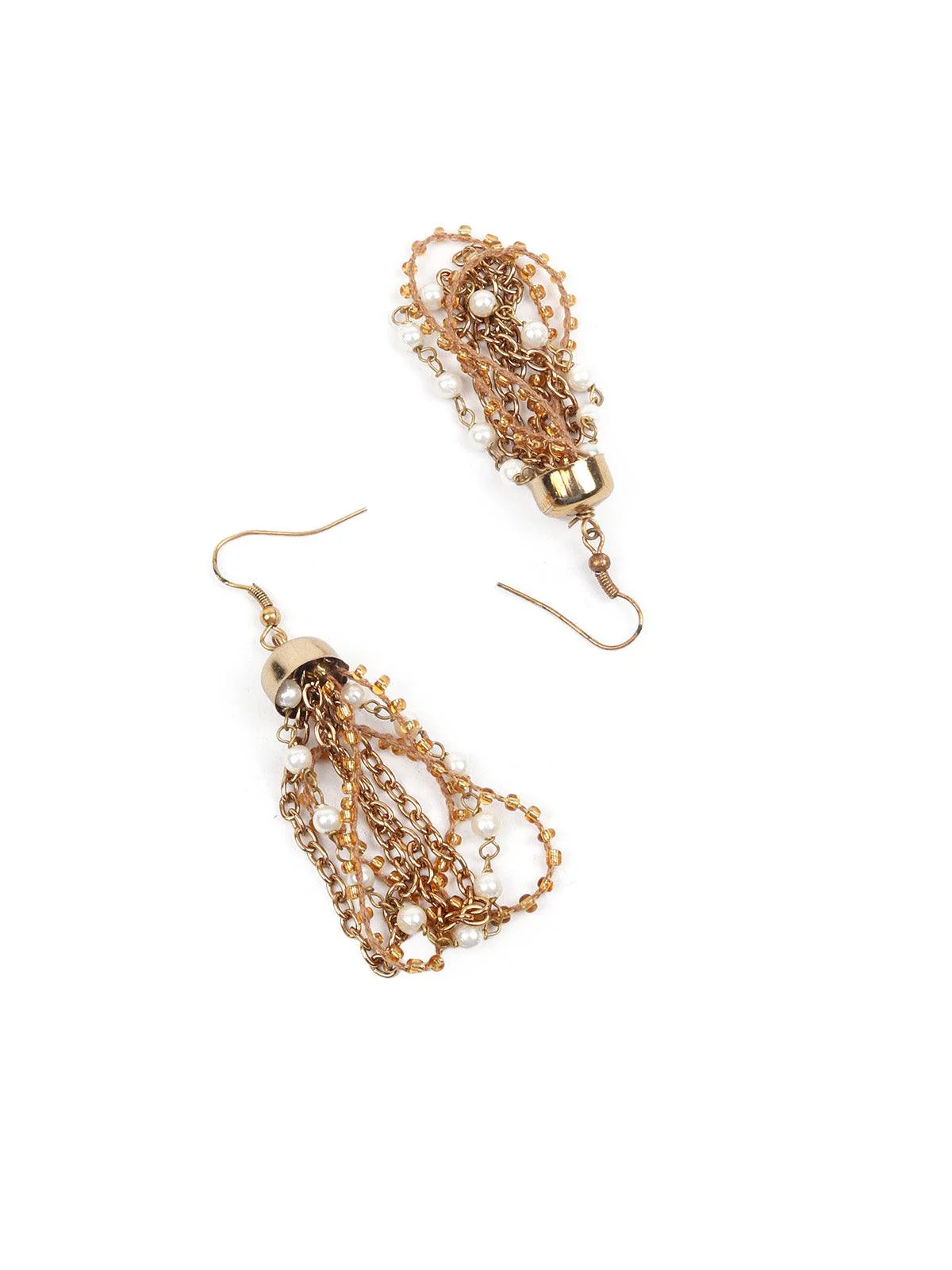 Odette Long Gold Brooch Necklace Set For Women - Image 6