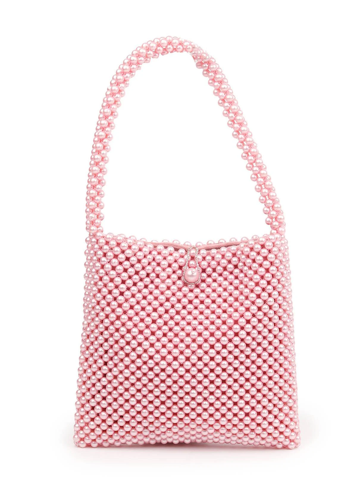 Odette Women Lovely Pink Beaded Handbag - Image 3