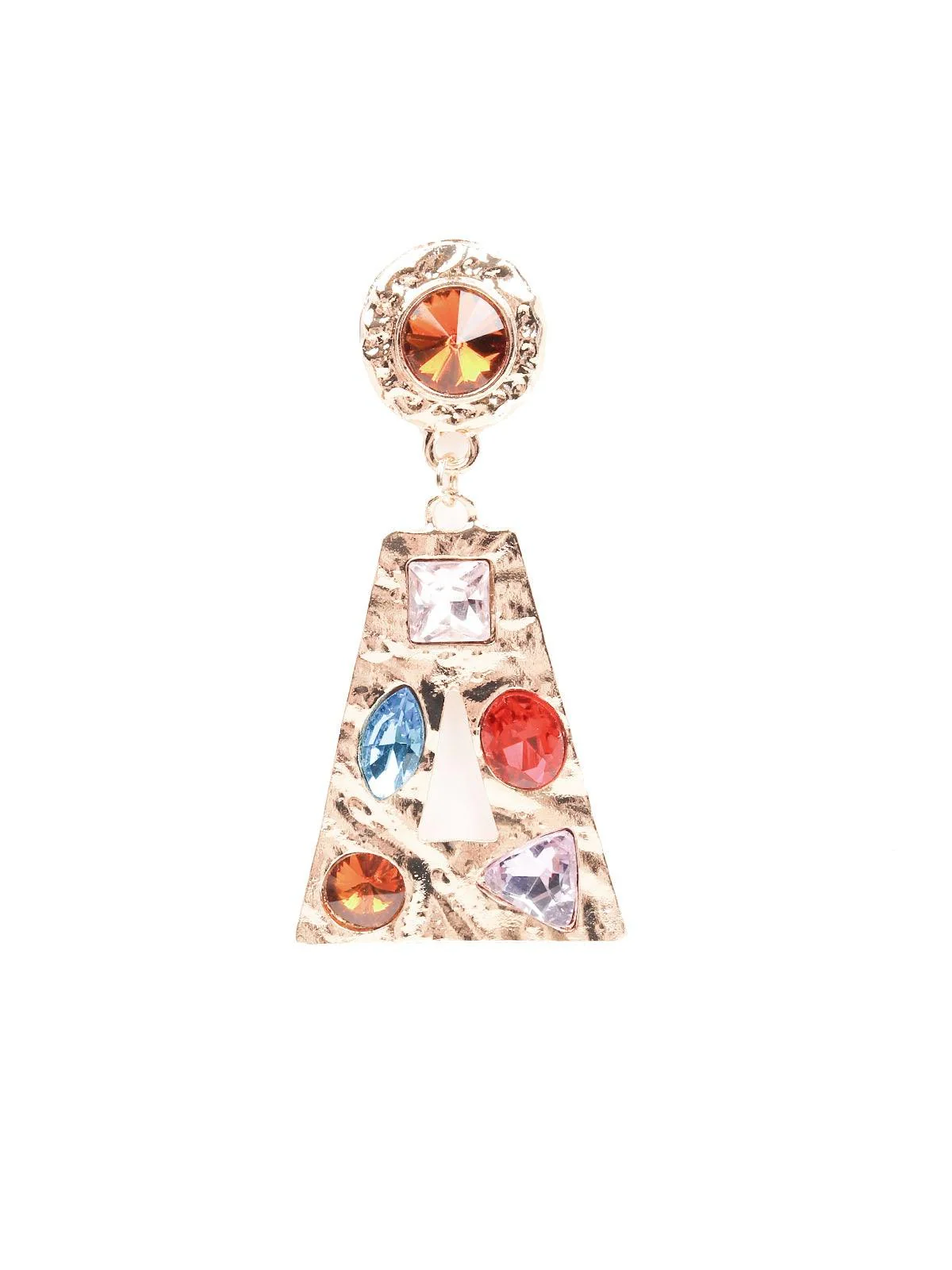 Odette Women Multicolour Metal Drop Earrings - Image 4