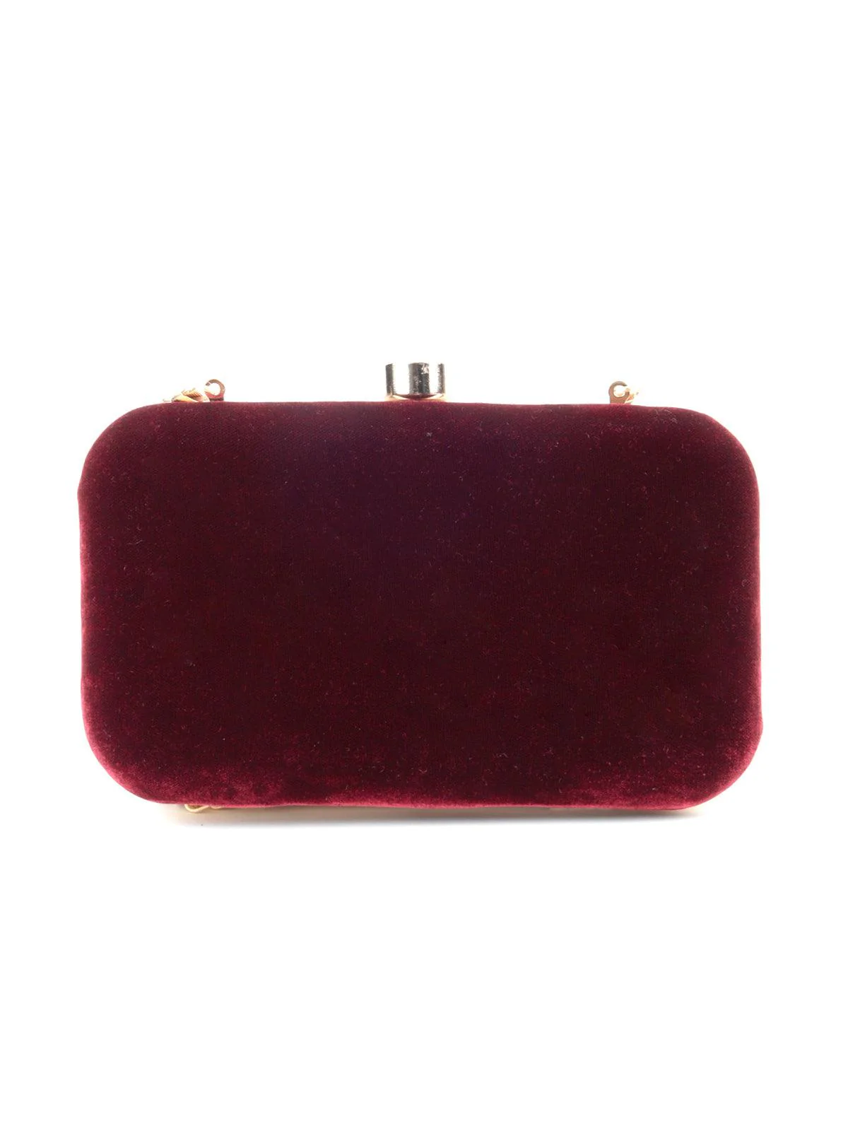 Odette Women Maroon Embellished Sassy Clutch - Image 5