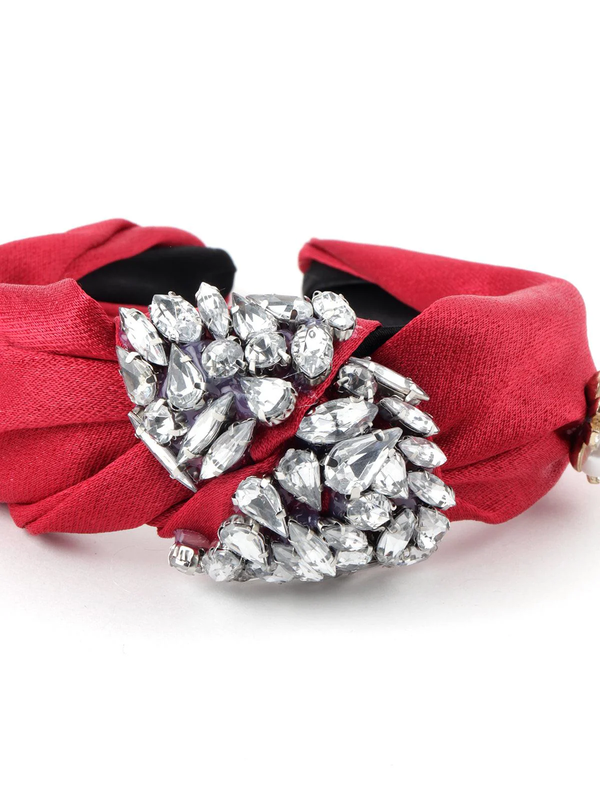 Odette Women Maroon Prettifying Hairband - Image 6