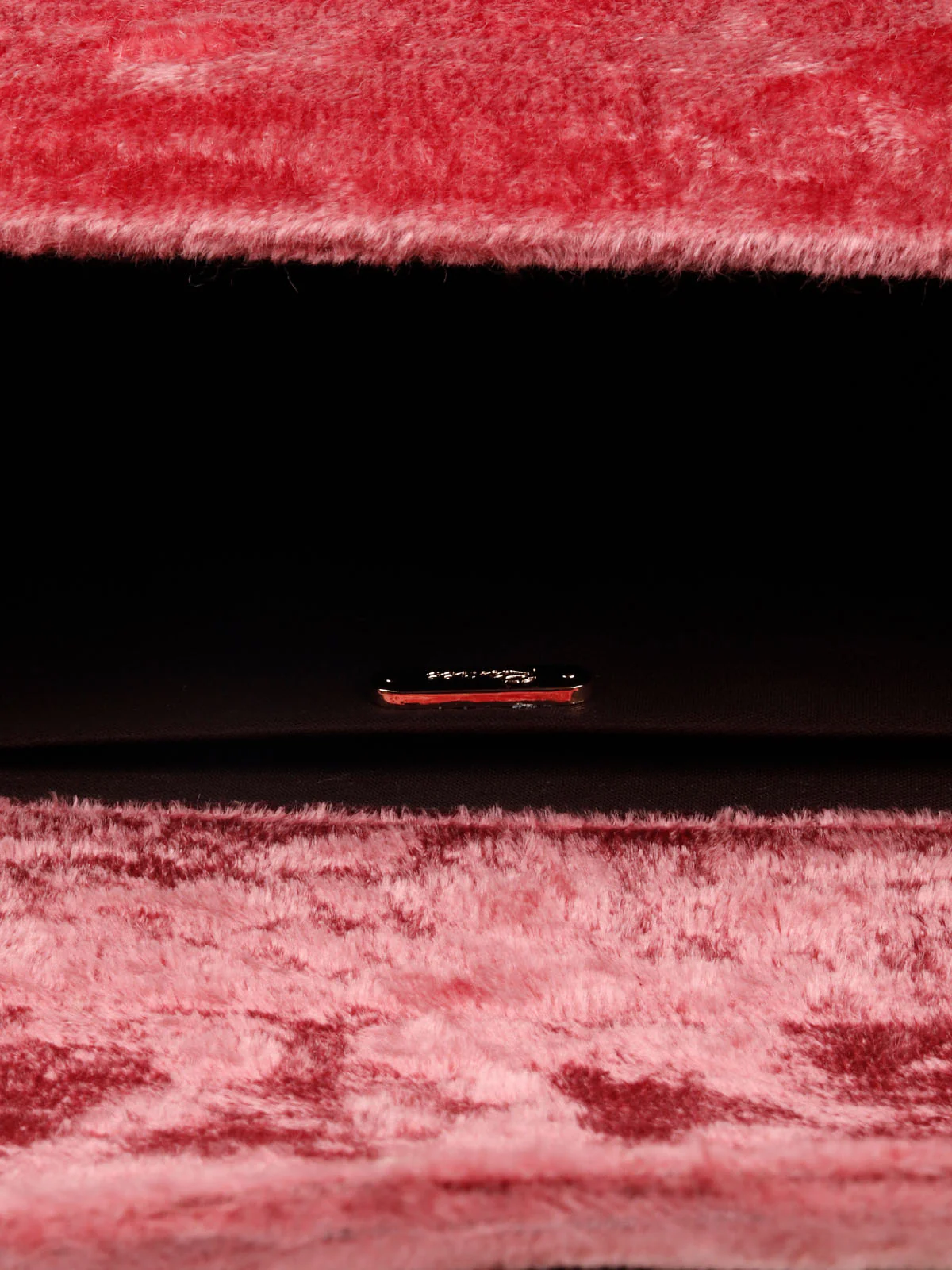 Odette Women Mauve Velvet Bridal Clutch Bag - Image 7