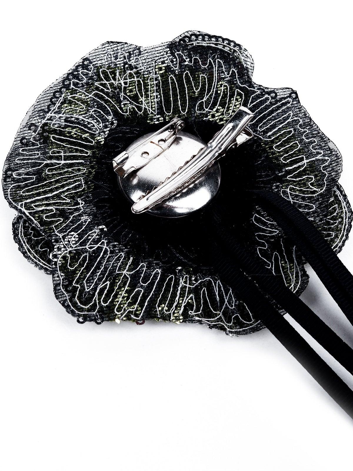 Odette Women Green Metal Brooch - Image 6