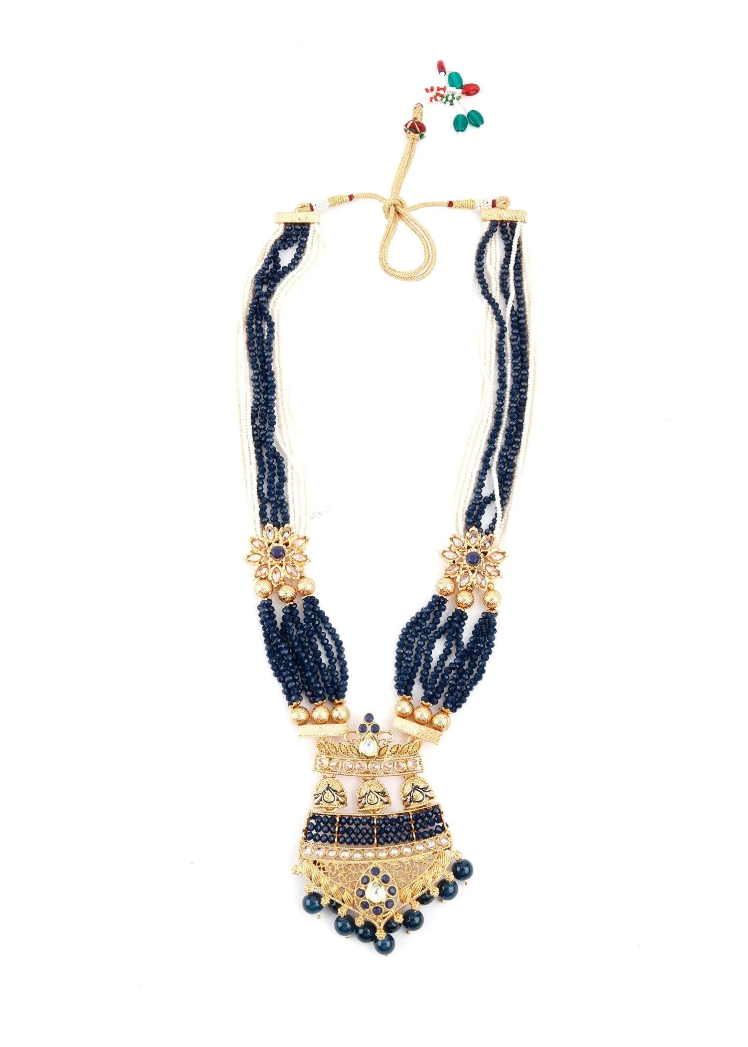 Odette Women Midnight Blue Rani Necklace Set - Image 4