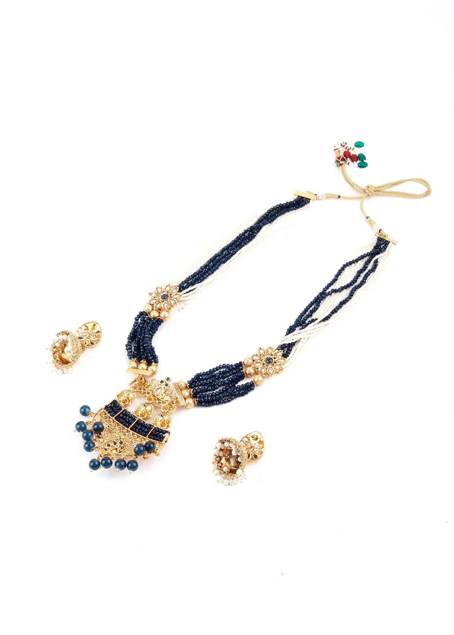 Odette Women Midnight Blue Rani Necklace Set - Image 6