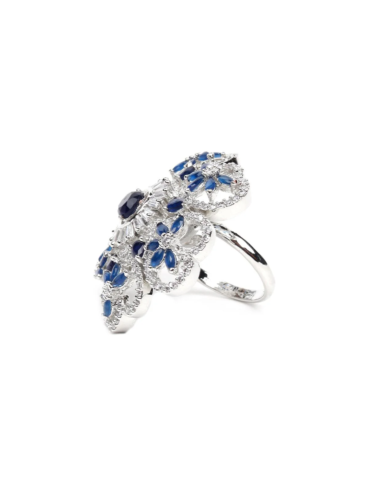 Odette Women Website Might Blue Floral Ring - Image 4