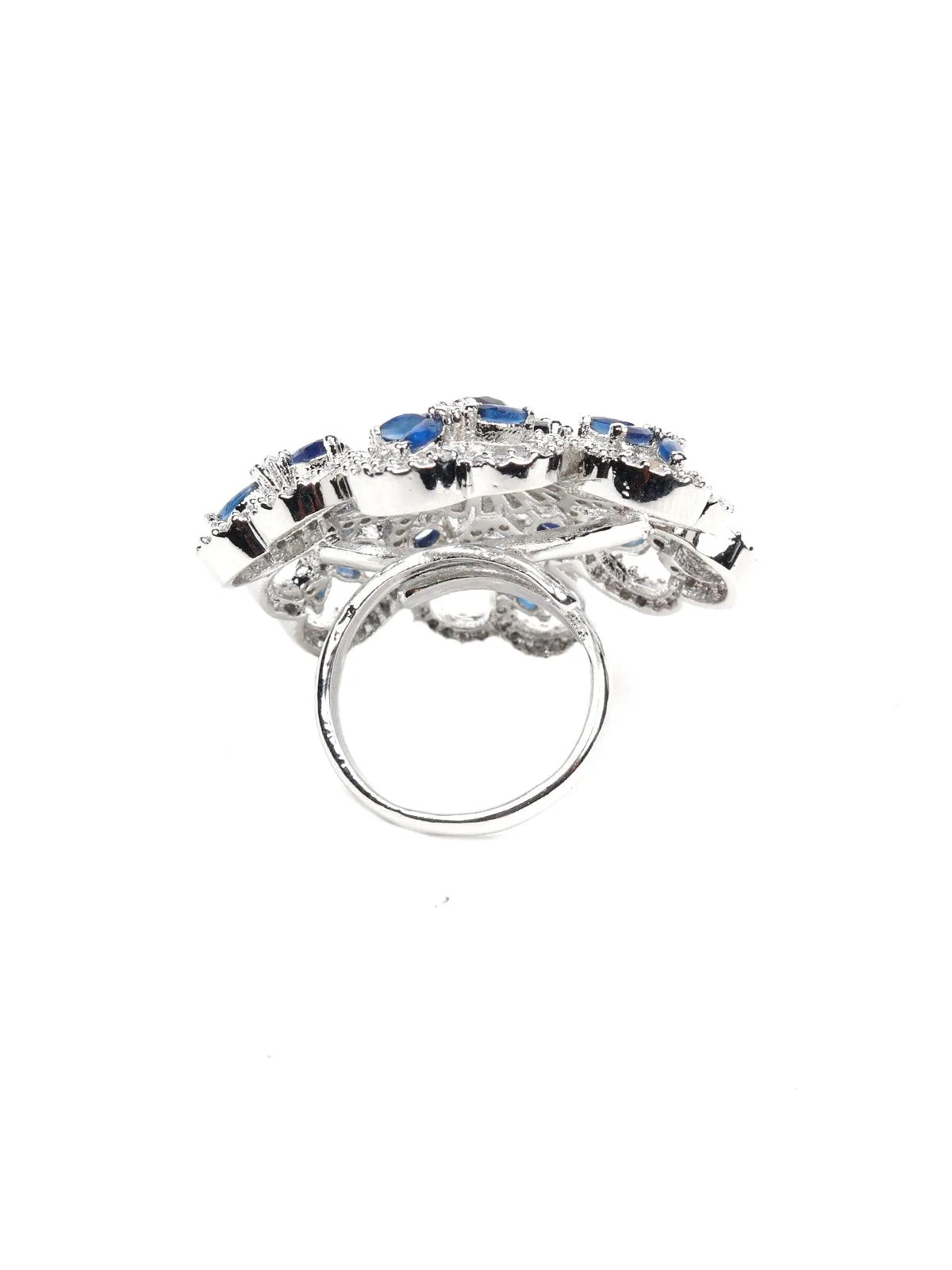 Odette Women Website Might Blue Floral Ring - Image 6