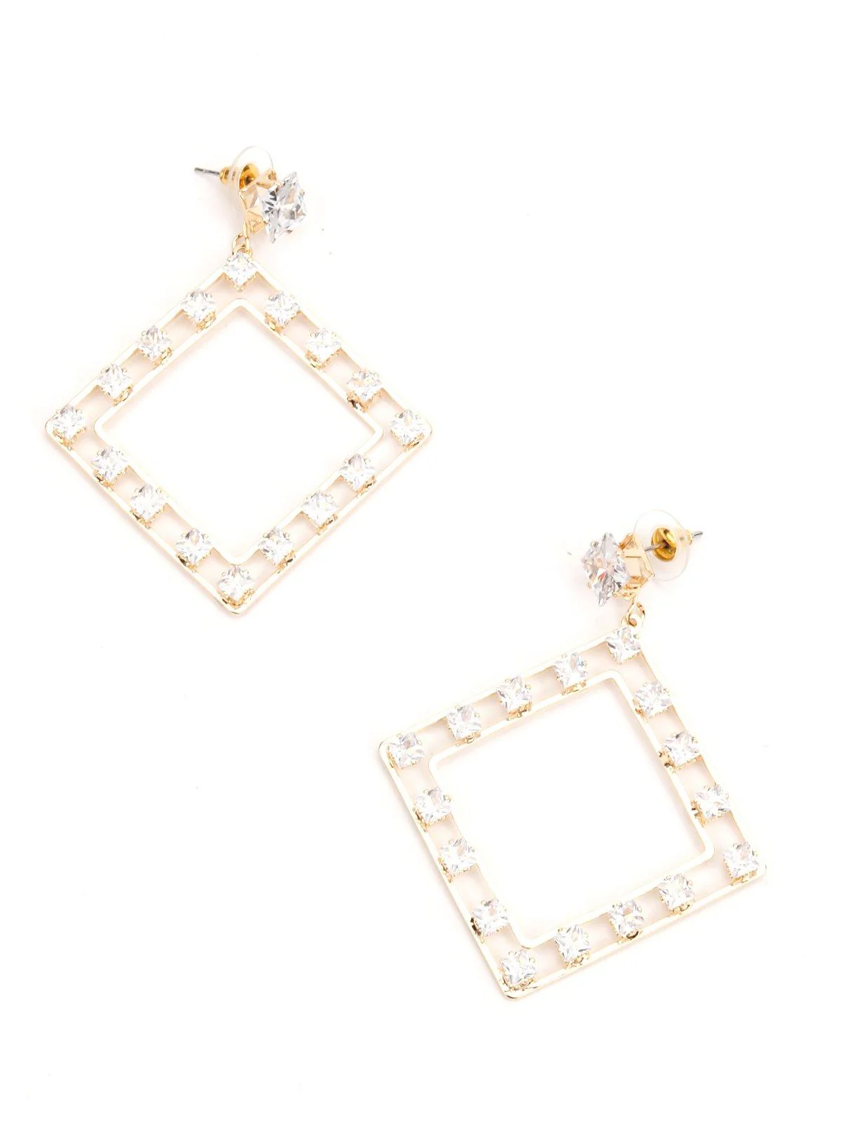 Odette Women Blue Metal Earrings - Image 4
