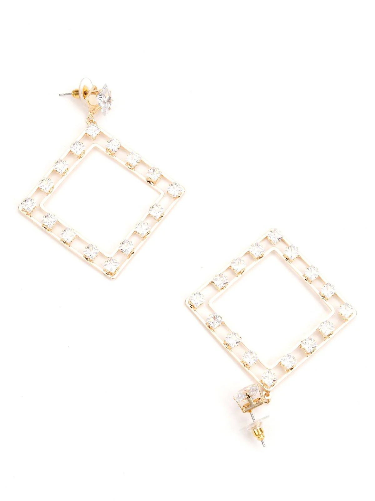 Odette Women Blue Metal Earrings - Image 5