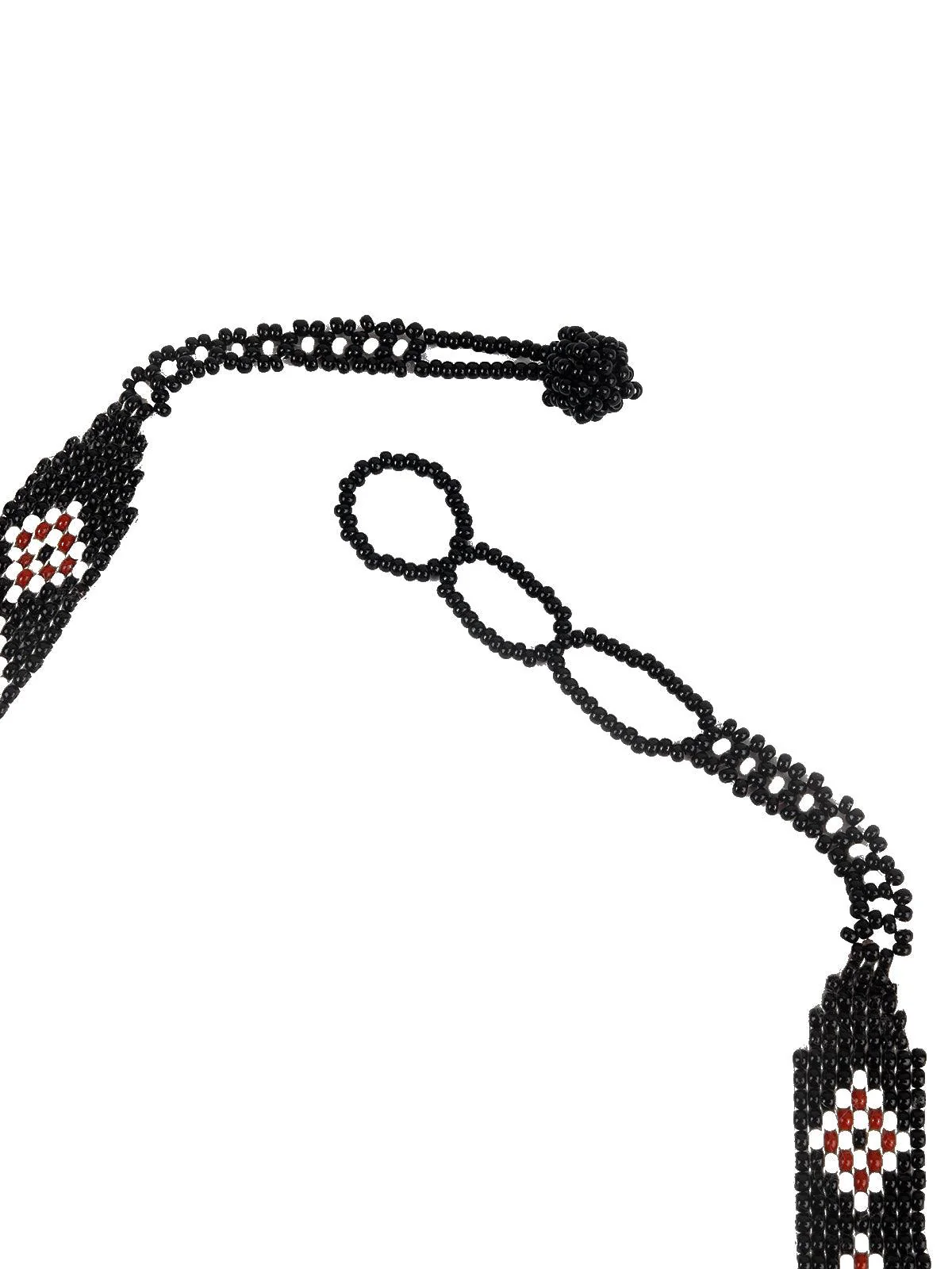 Odette Women Monochrome Tribal Handmade Adorning Neckpiece - Image 6