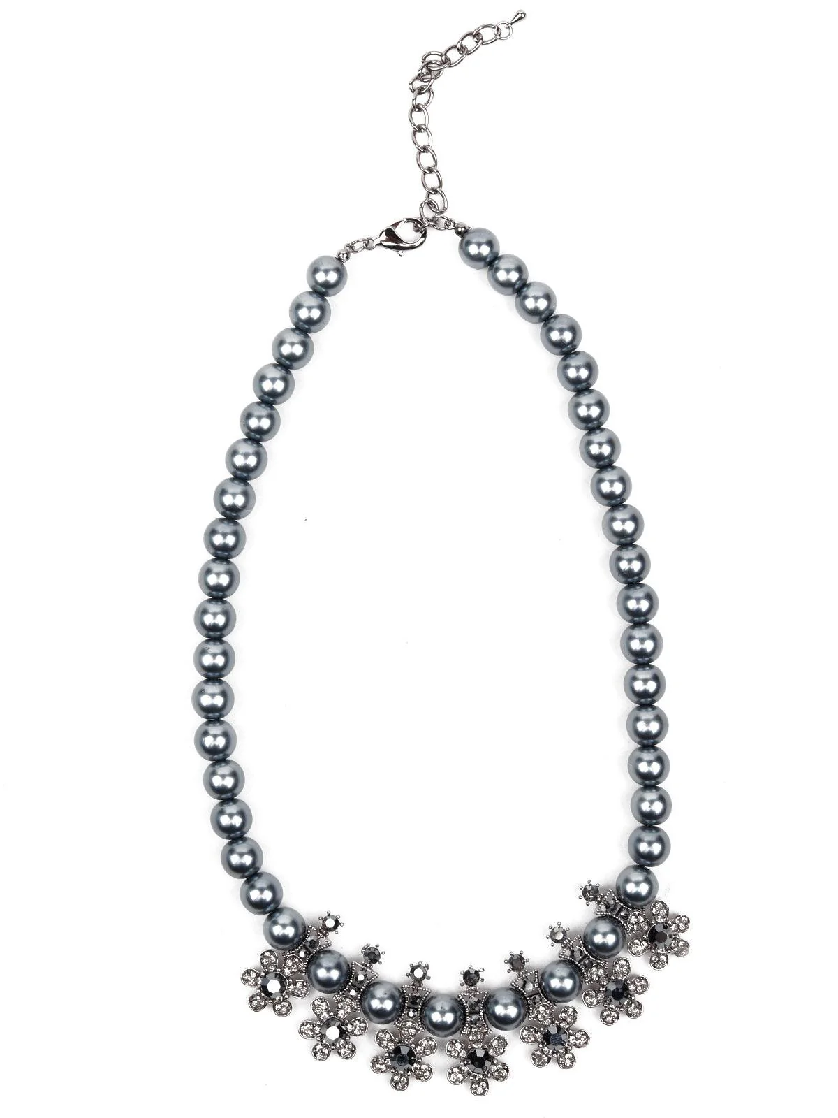Odette Women Grey Metal Necklace - Image 3