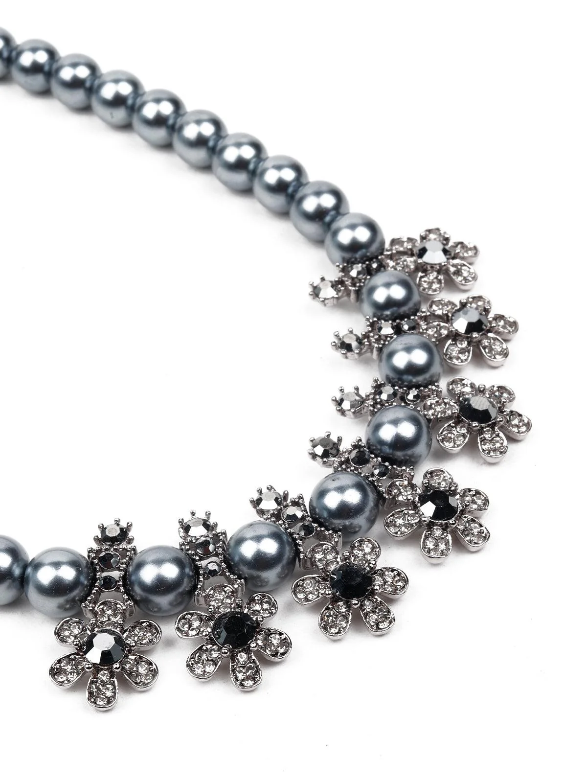 Odette Women Grey Metal Necklace - Image 5