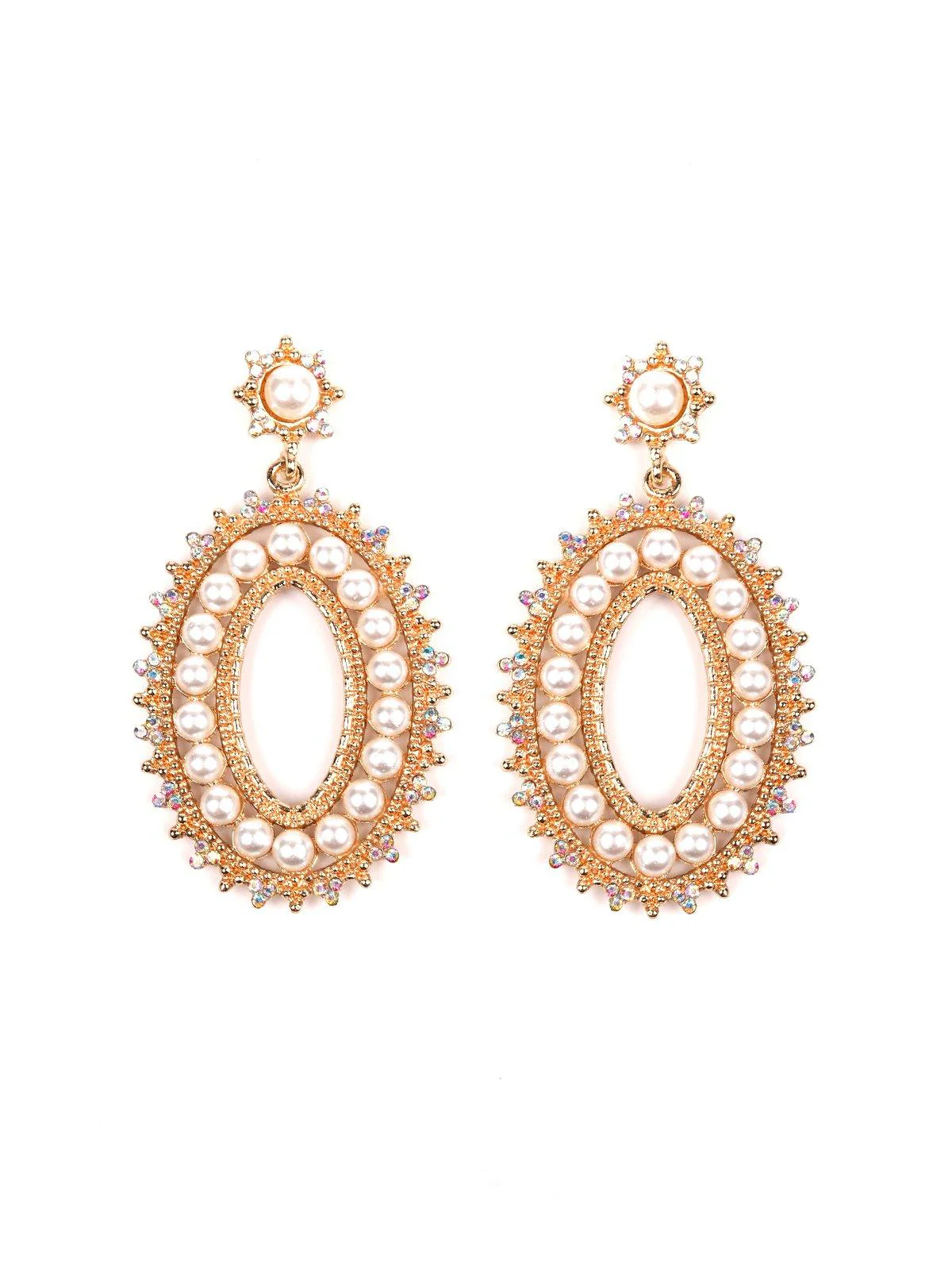 Odette Women Gold Metal Earrings - Image 3