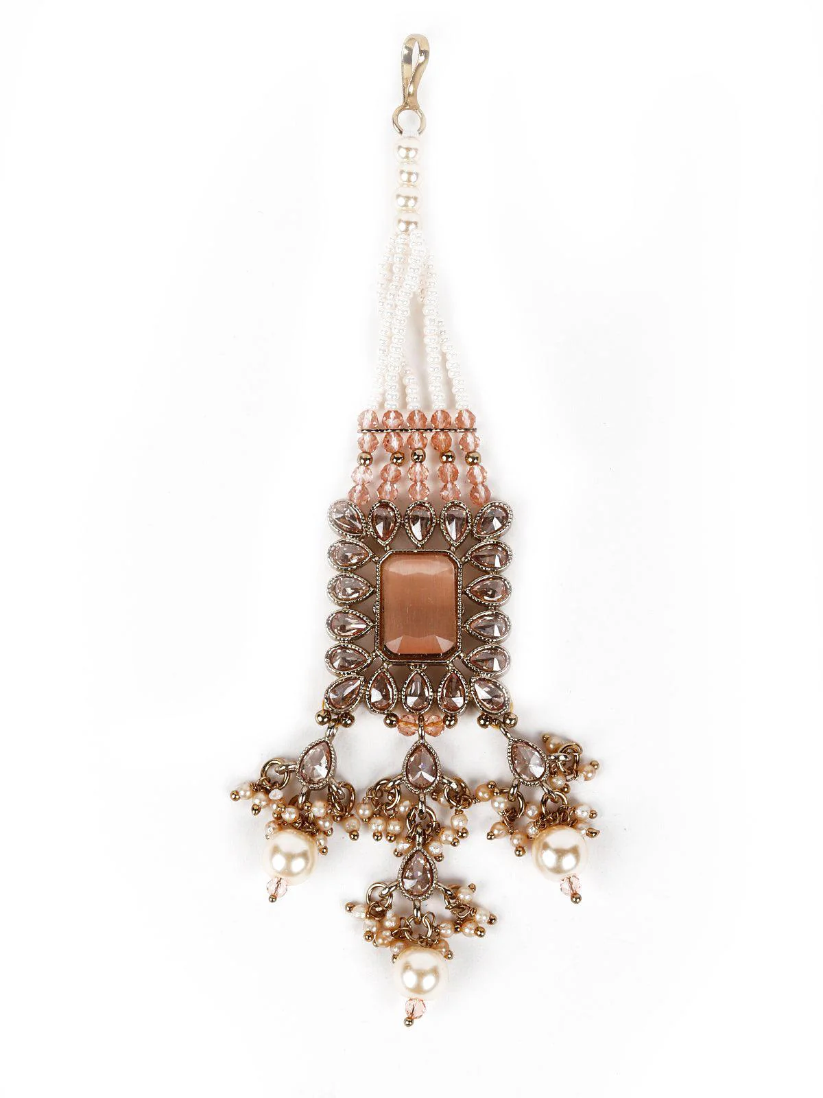 Odette Women Silver Pearls Necklace Set - Image 6