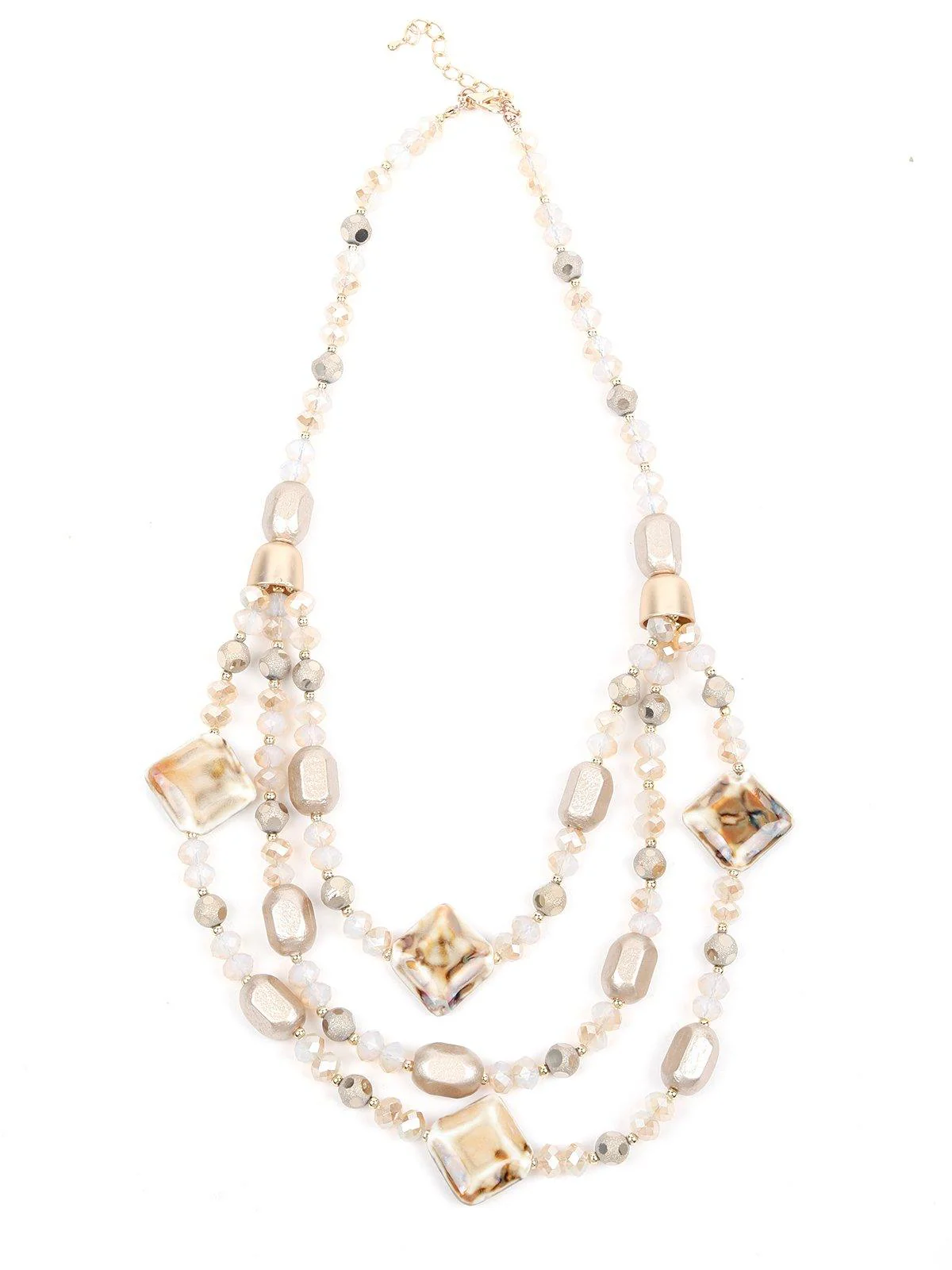 Odette Women Alloy Multicolour Necklace - Image 3