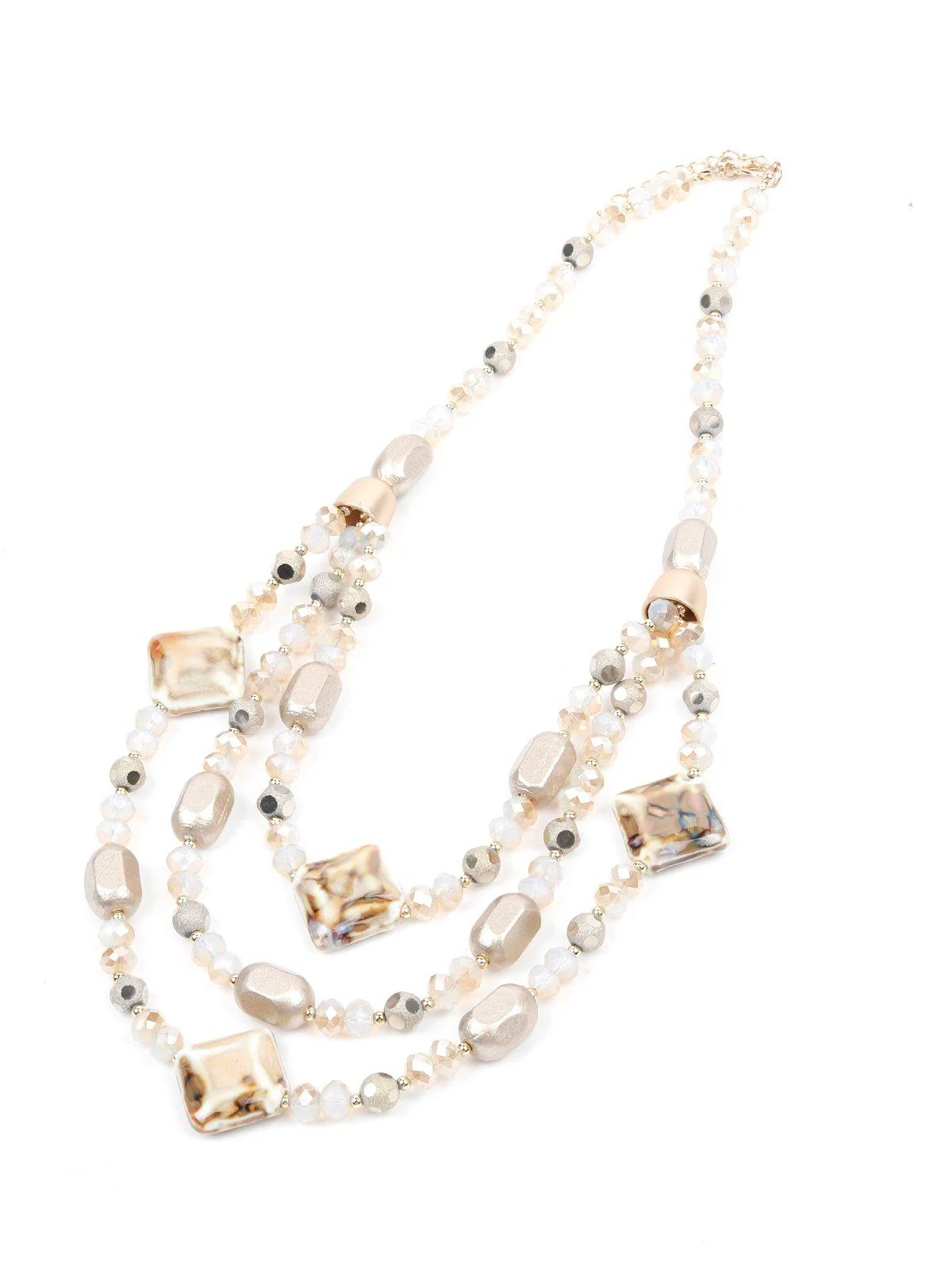 Odette Women Alloy Multicolour Necklace - Image 4