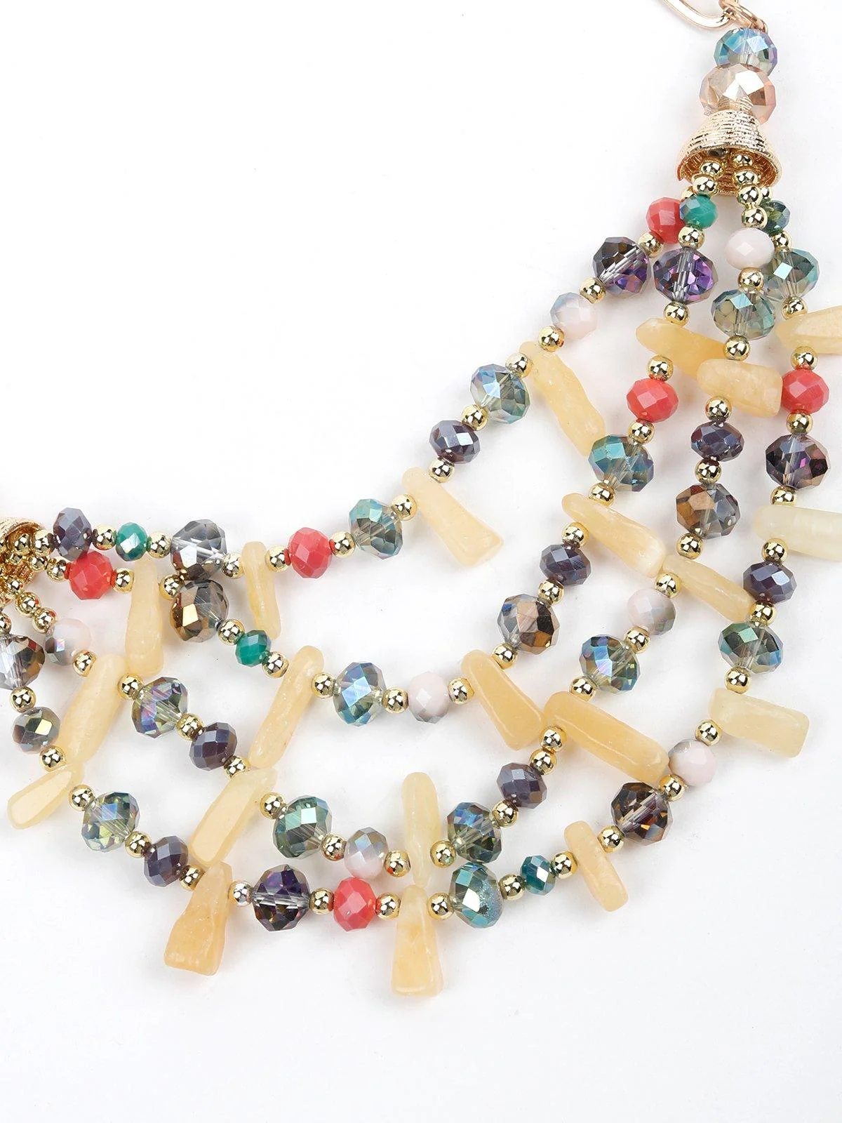 Odette Women Bead Mulicoloured Alloy Necklace - Image 4