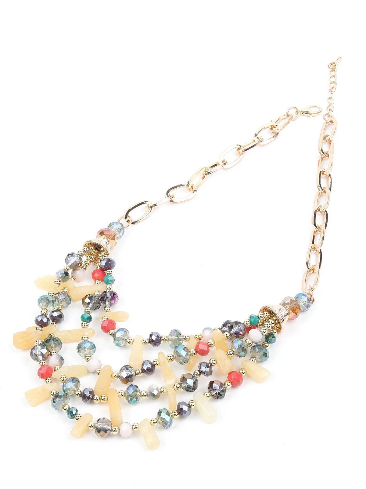 Odette Women Bead Mulicoloured Alloy Necklace - Image 5