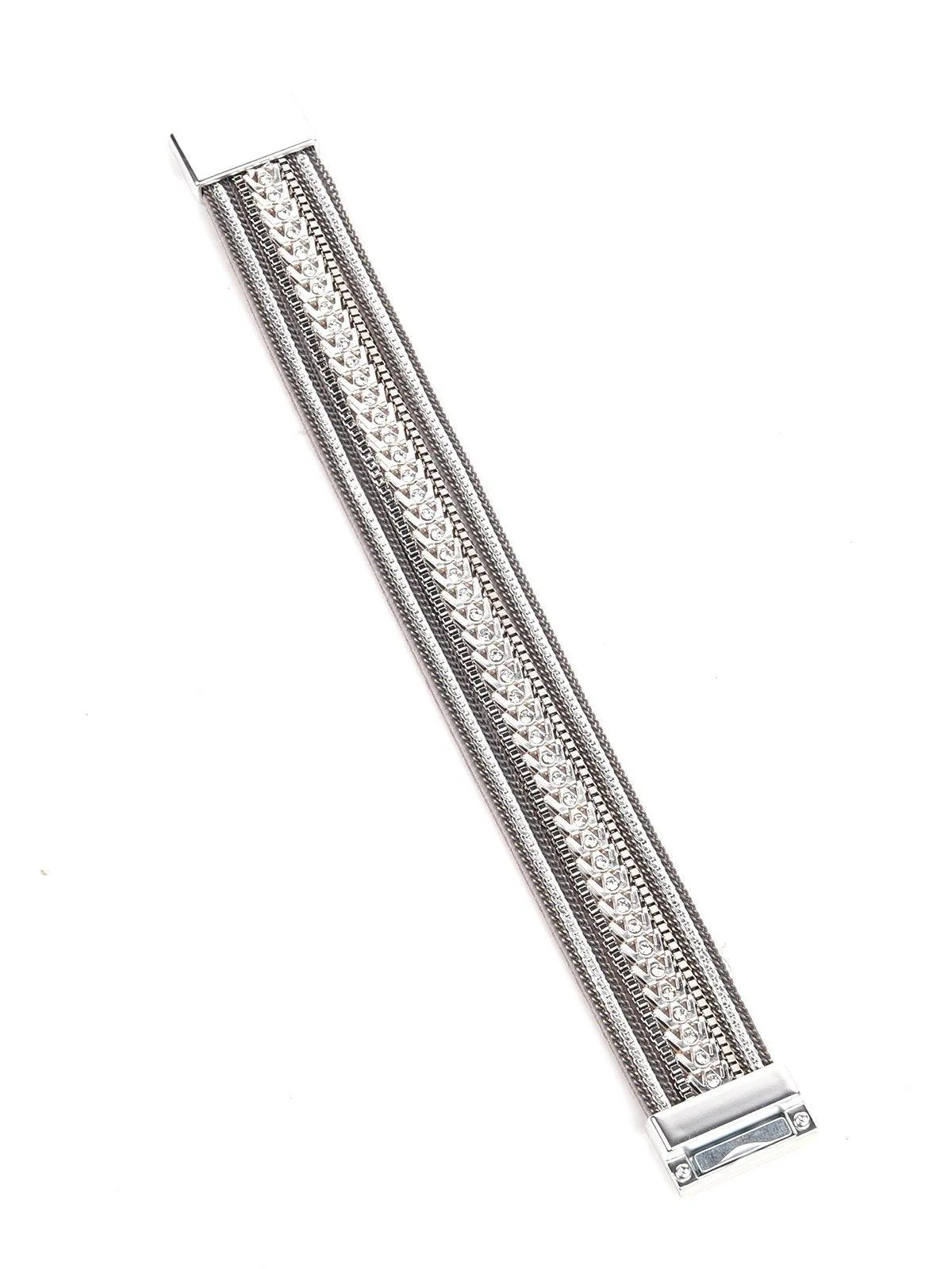 Odette Women Grey Metal Bracelet. - Image 5