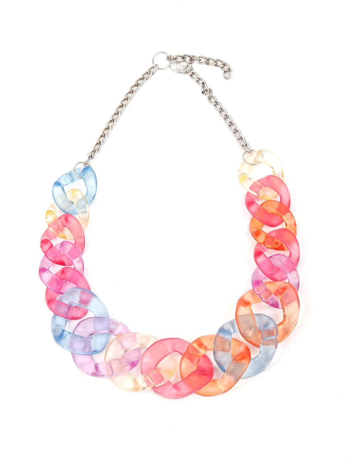 Odette Women Multicolor Acrylic Fruity Necklace - Image 3
