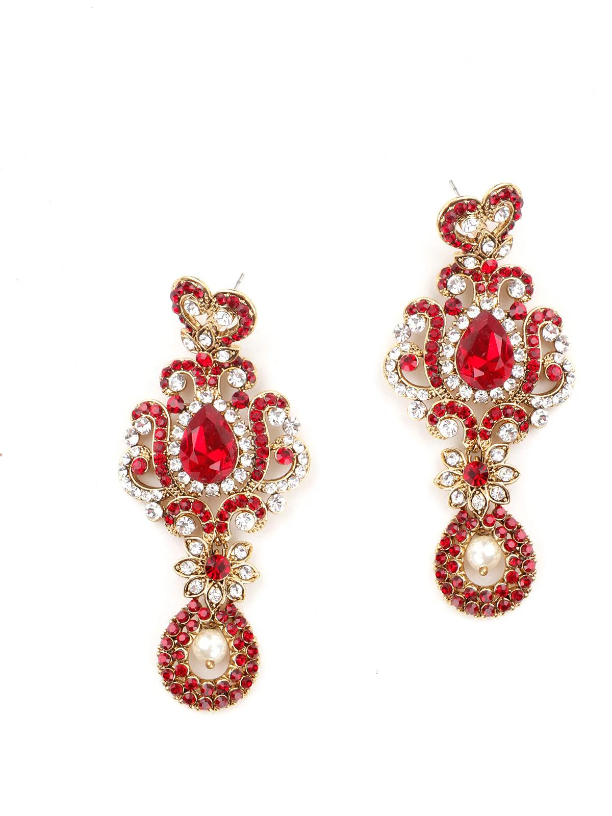 Odette Women Multicolor Crystal Necklace Set - Image 6