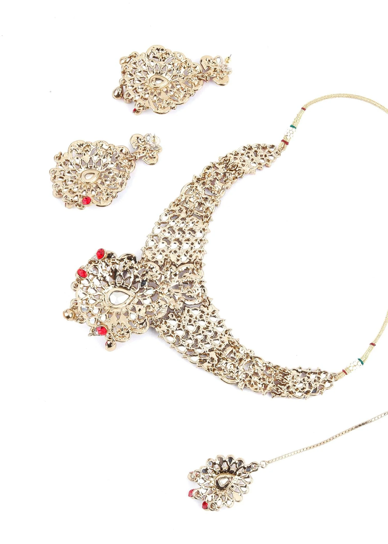 Odette Women Multicolor Crystal Necklace Set - Image 6